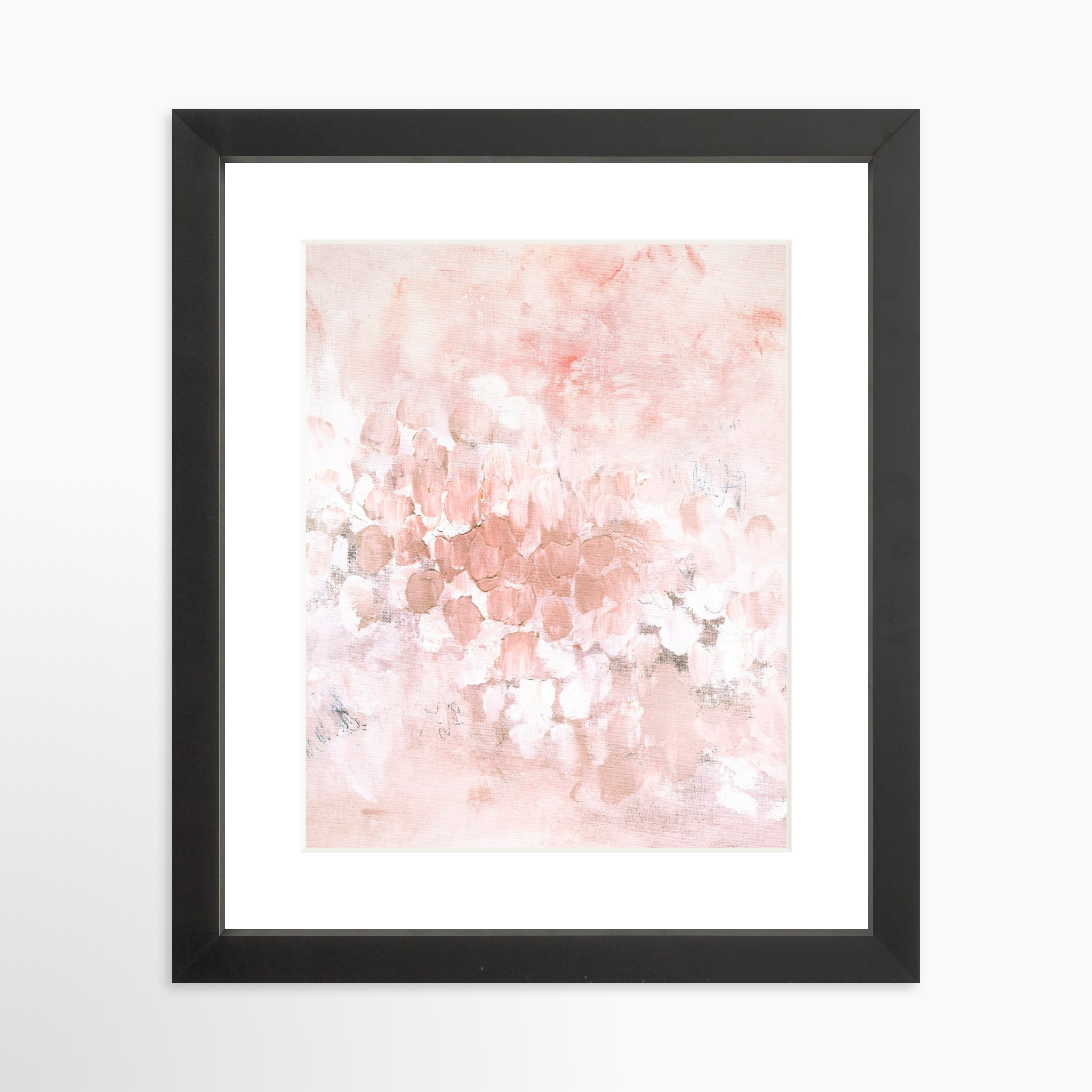 8x10 / Black Frame + White Mat