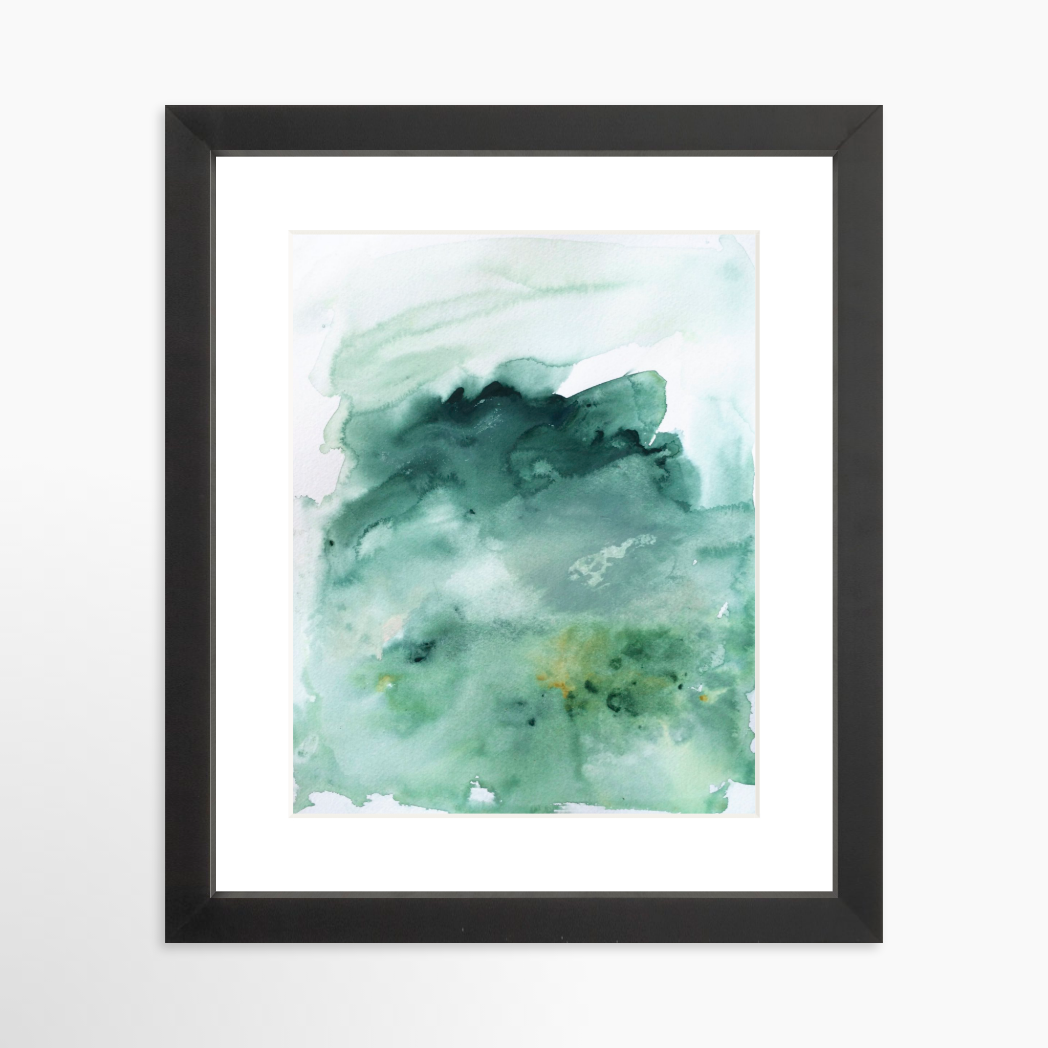 8x10 / Black Frame + White Mat