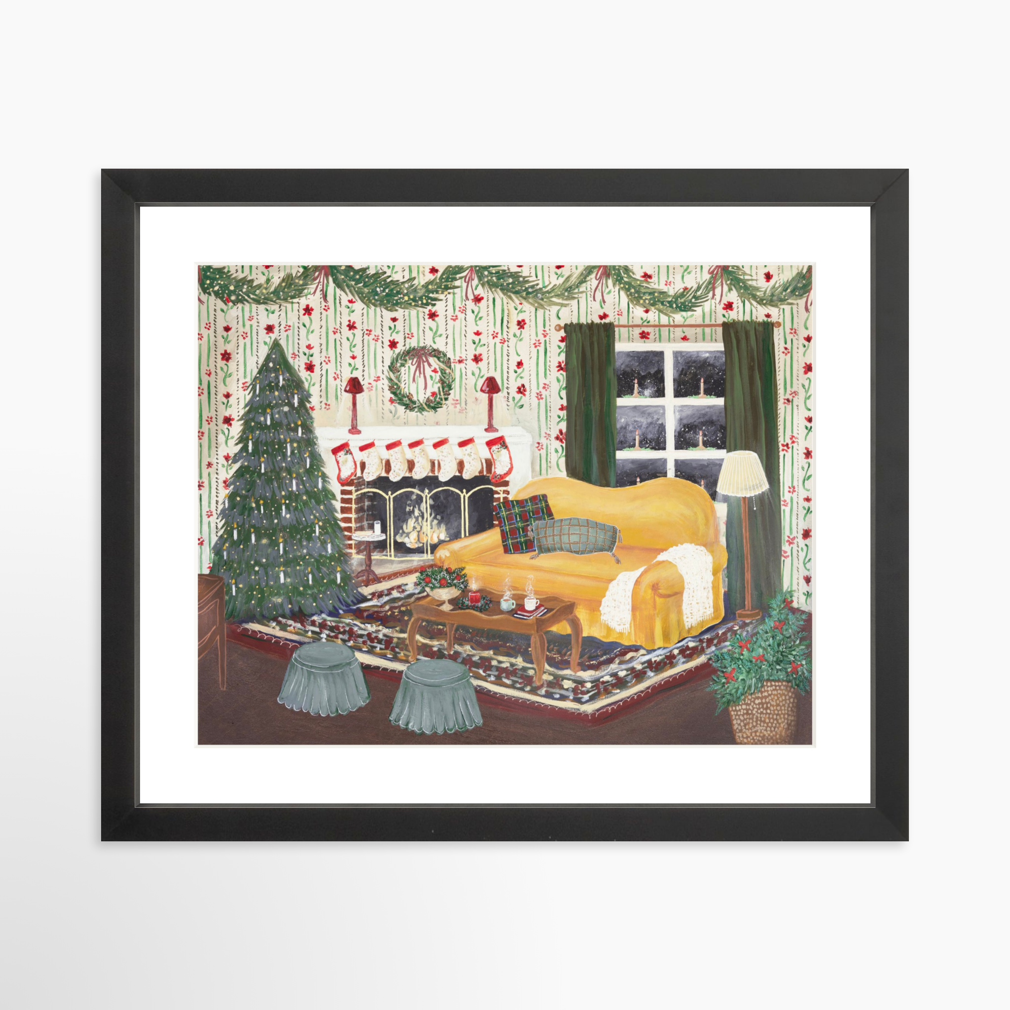 14x11 / Black Frame + White Mat