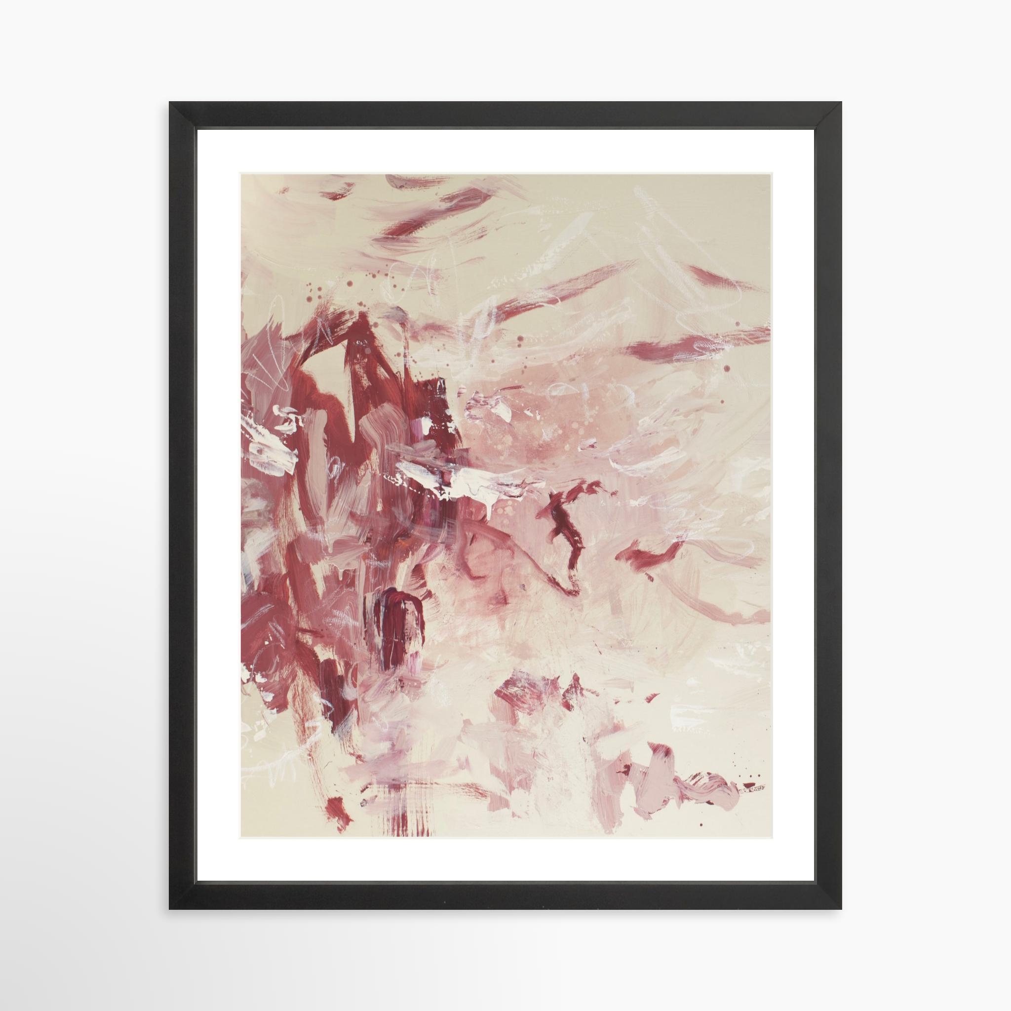 16x20 / Black Frame + White Mat