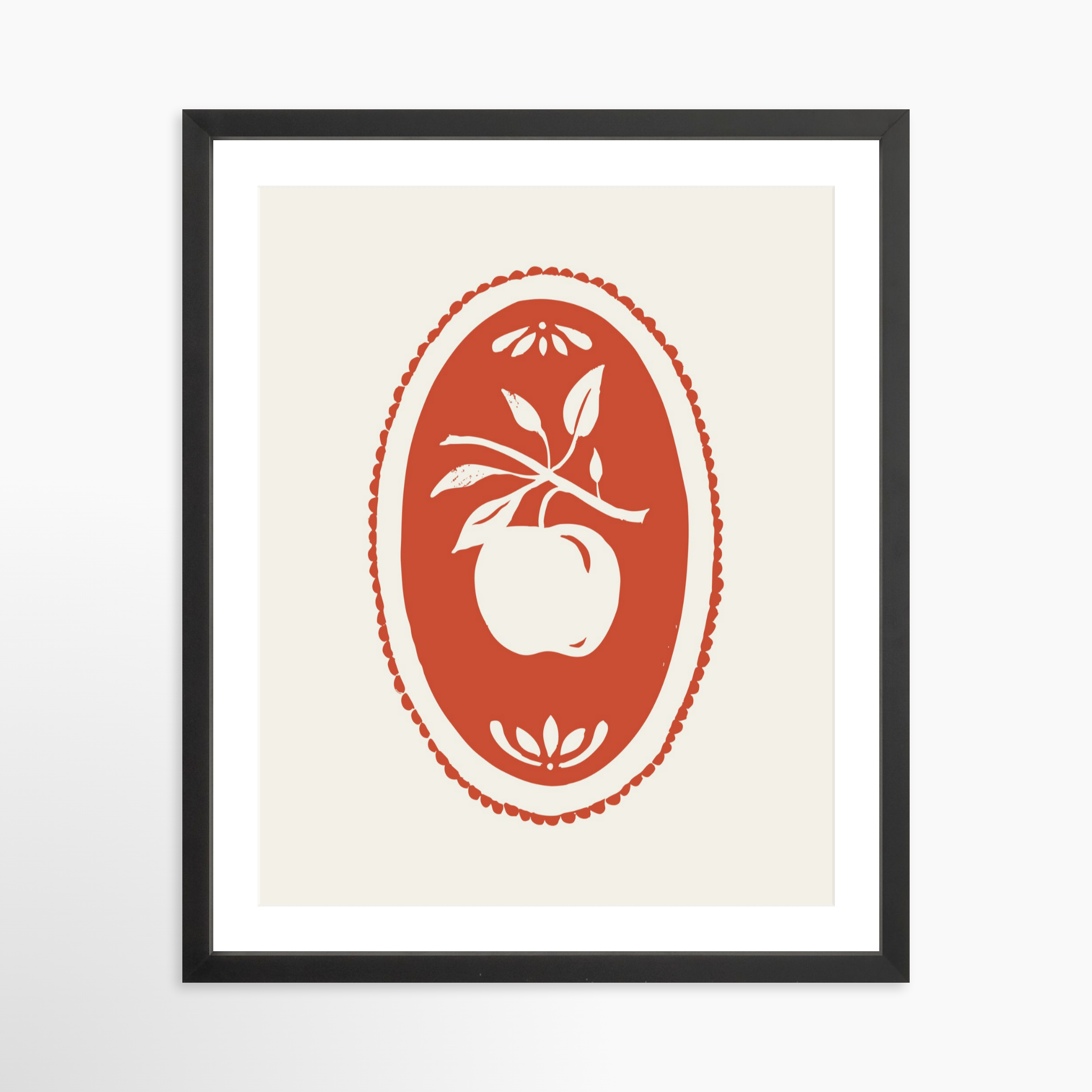 16x20 / Black Frame + White Mat