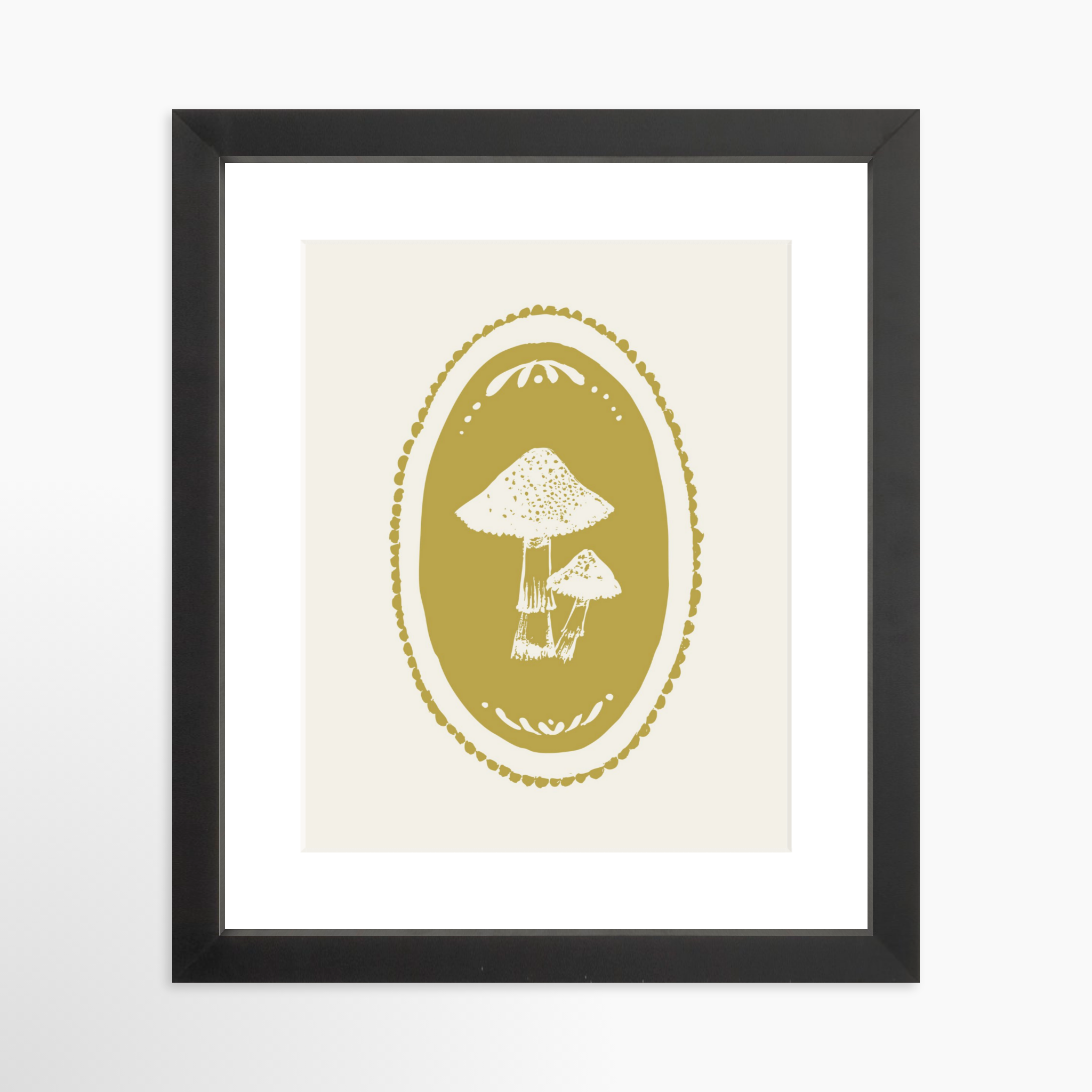 8x10 / Black Frame + White Mat