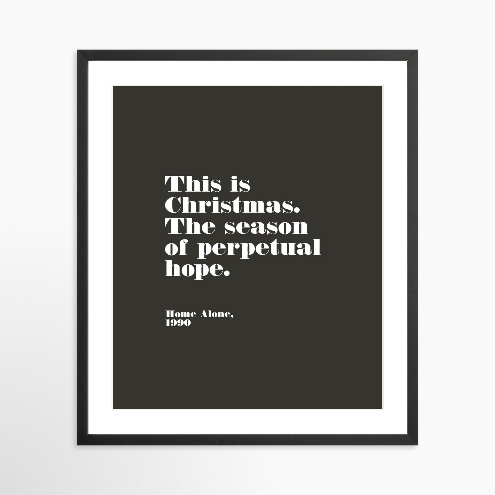 20x25 / Black Frame + White Mat