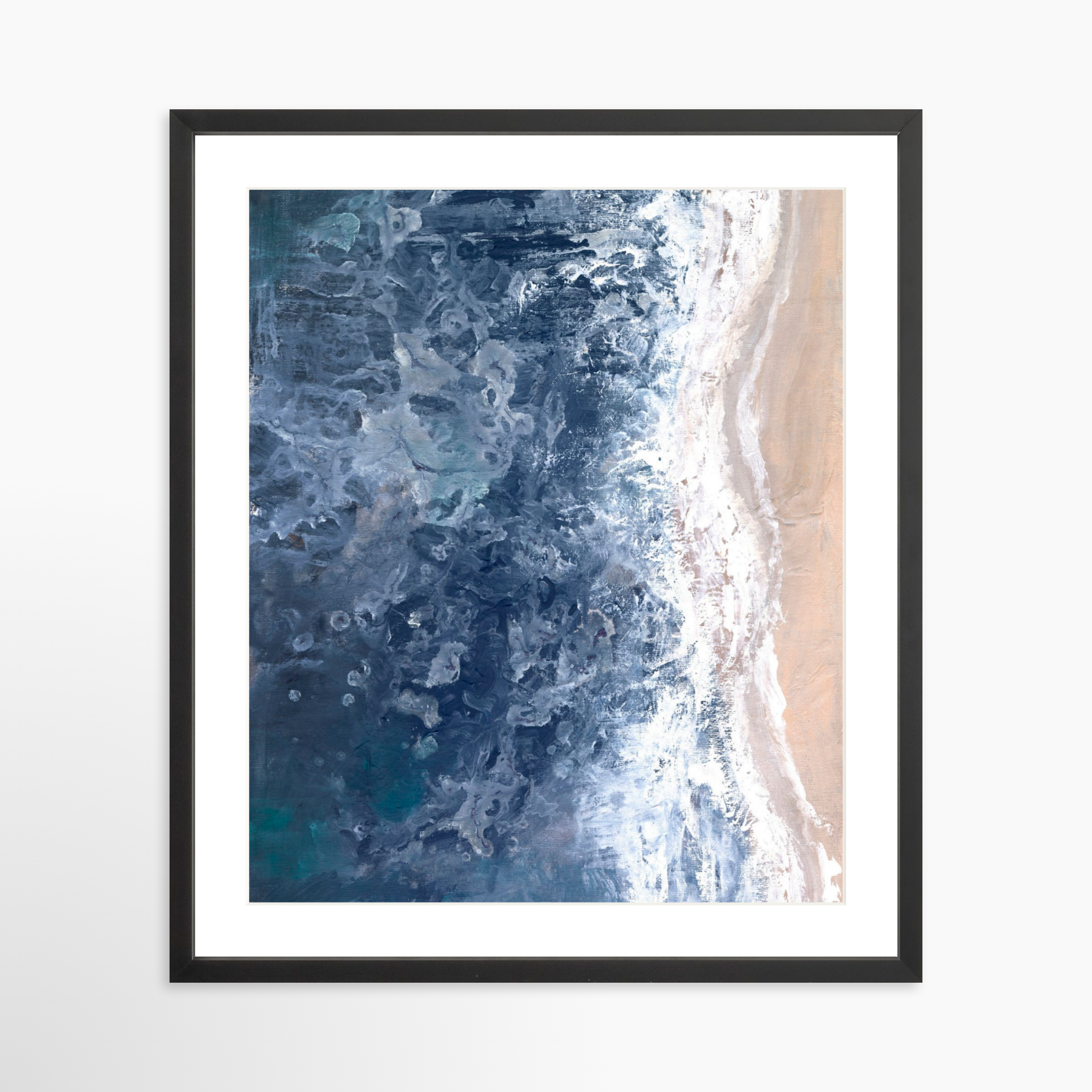 20x25 / Black Frame + White Mat