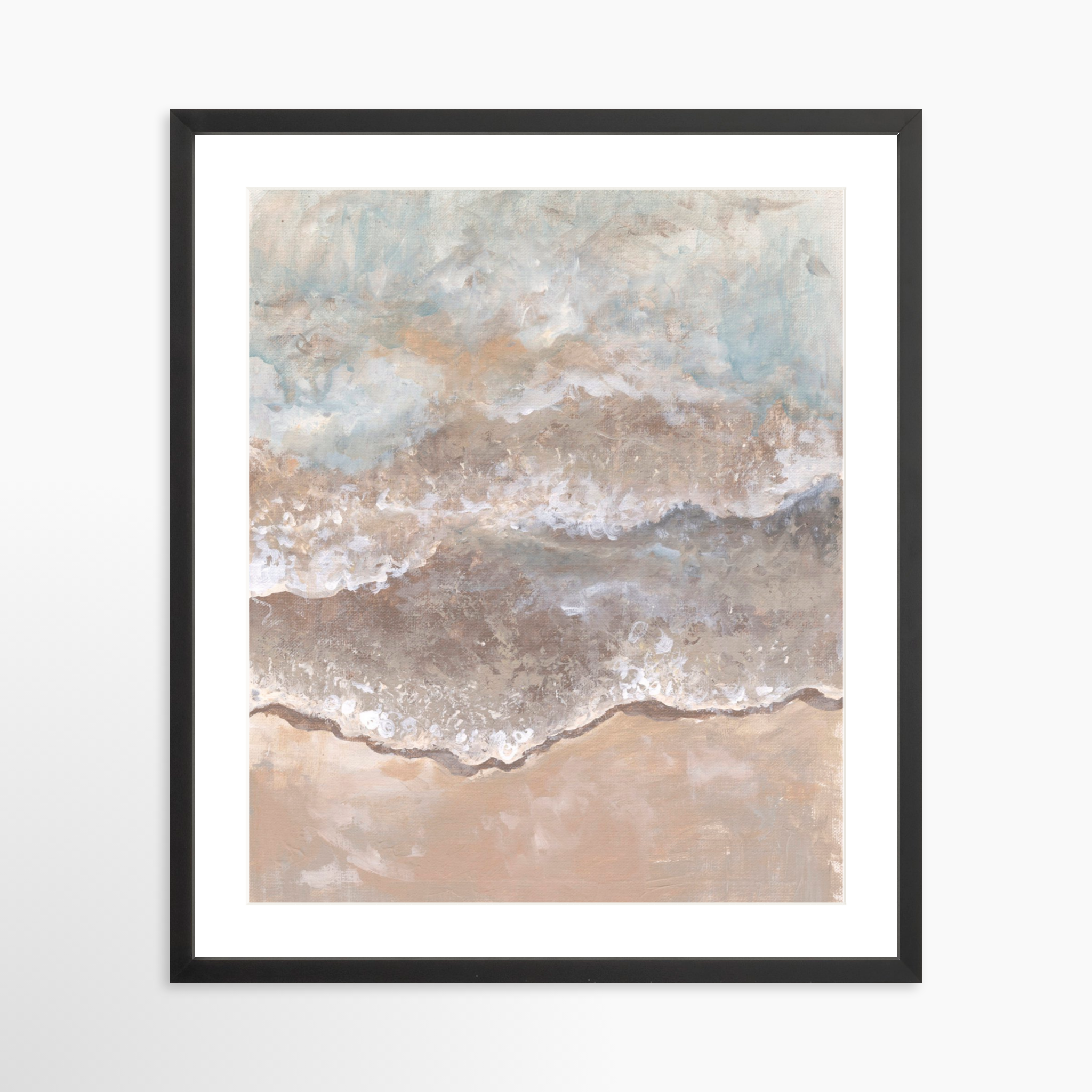 20x25 / Black Frame + White Mat