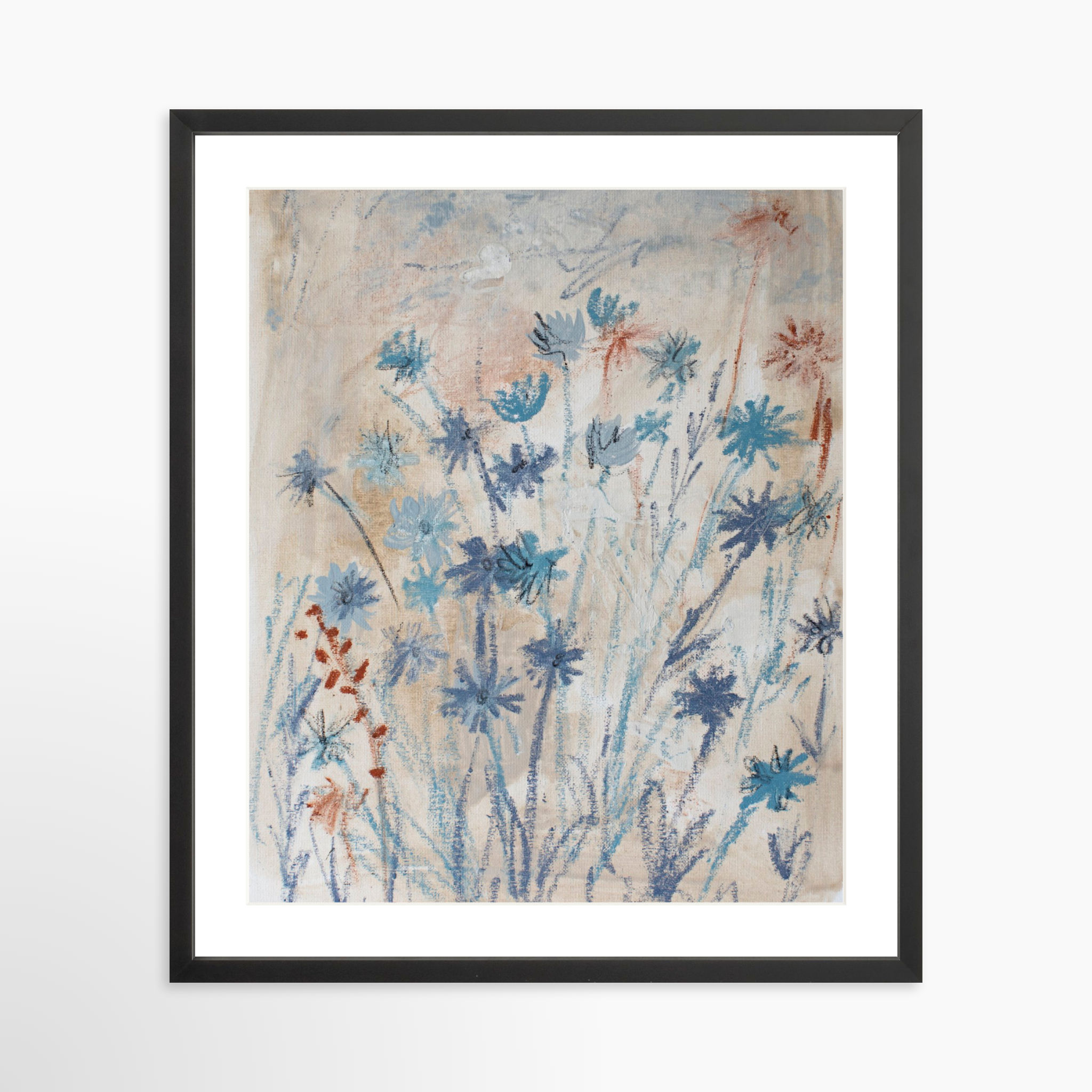 20x25 / Black Frame + White Mat