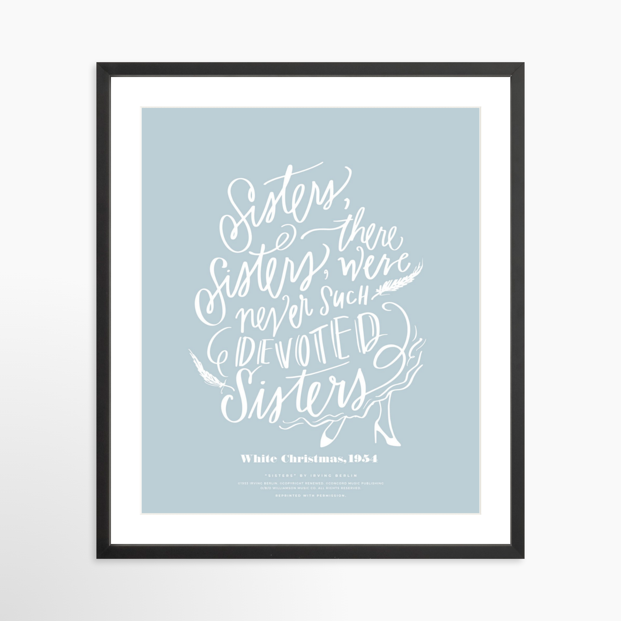 20x25 / Black Frame + White Mat