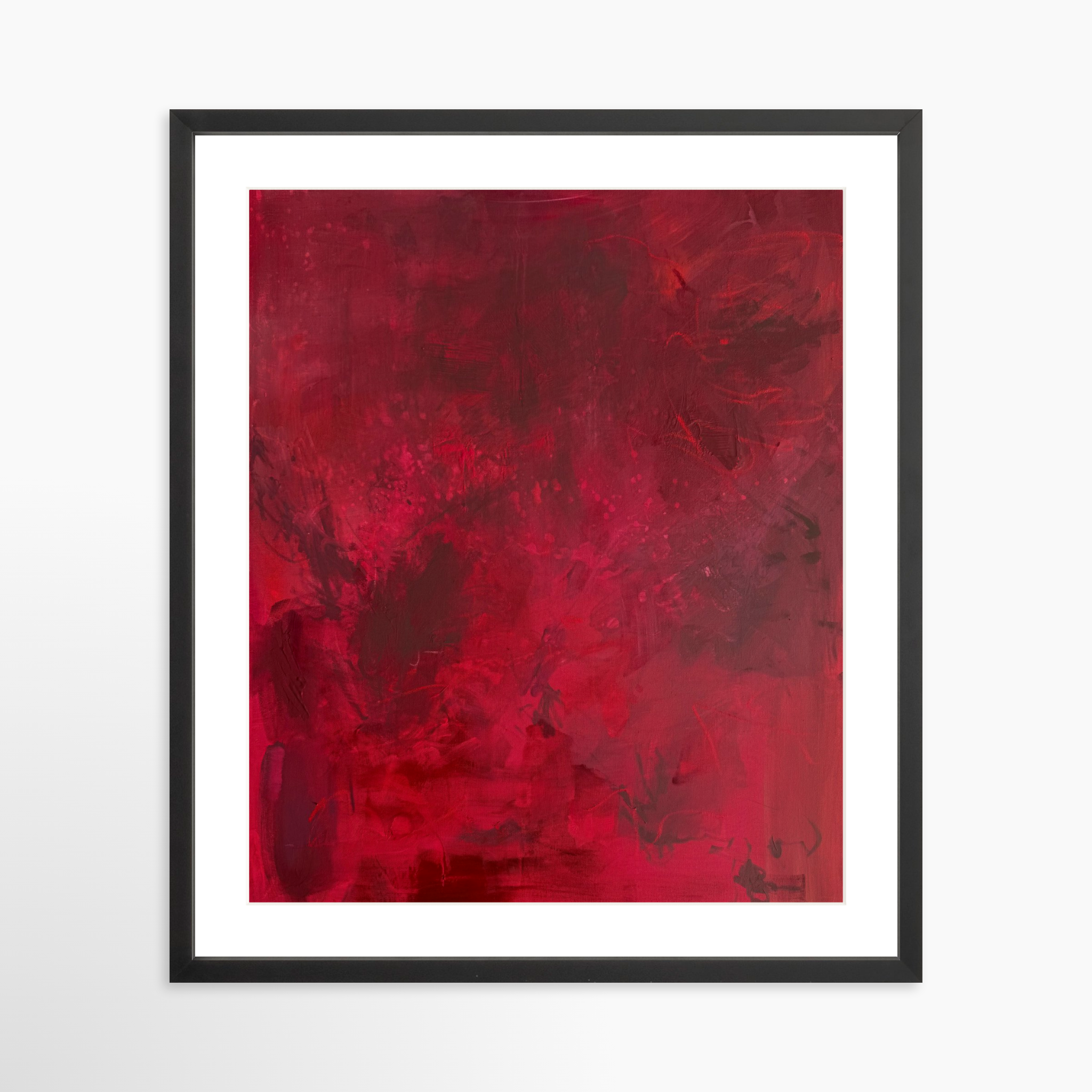 20x25 / Black Frame + White Mat