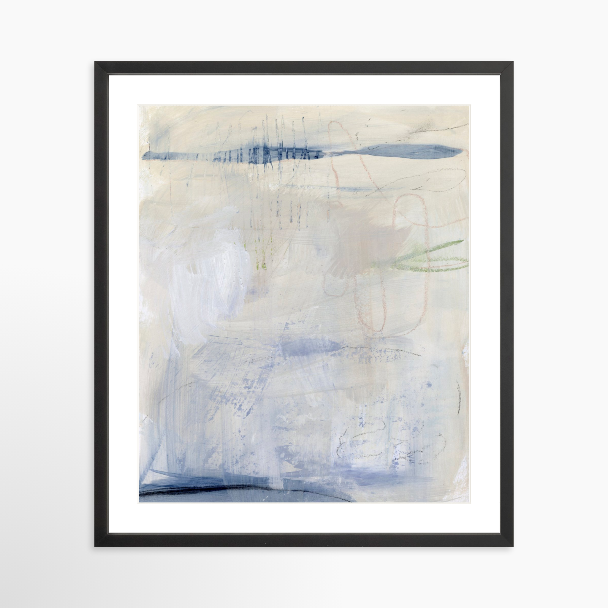 20x25 / Black Frame + White Mat