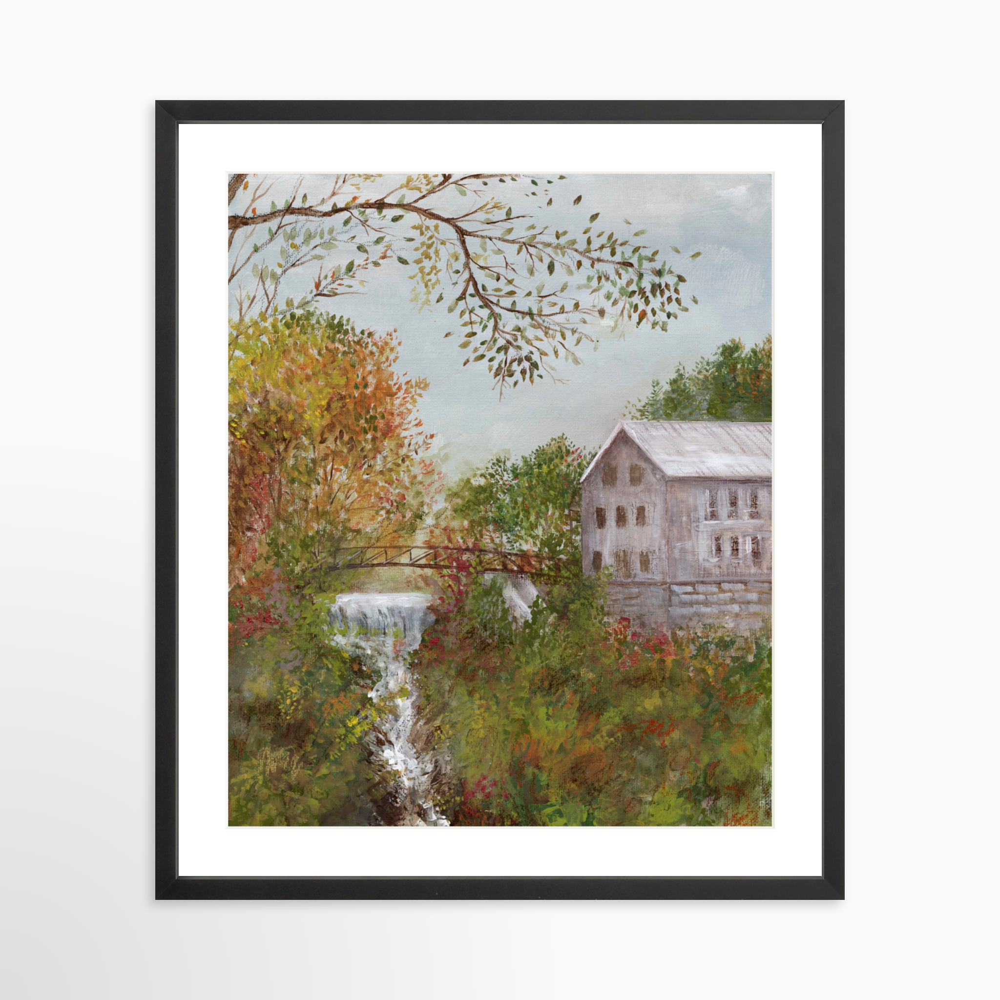 20x25 / Black Frame + White Mat