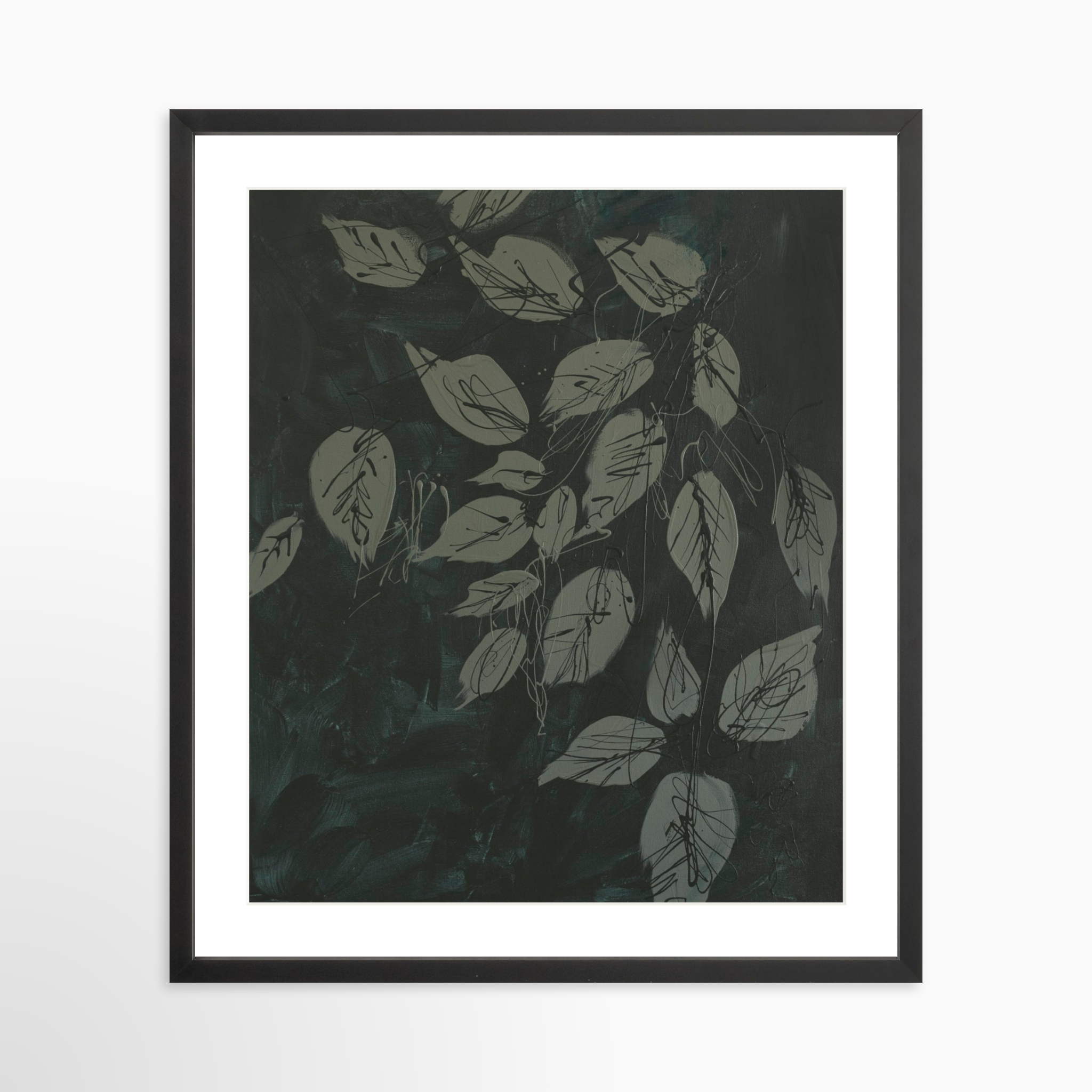 20x25 / Black Frame + White Mat