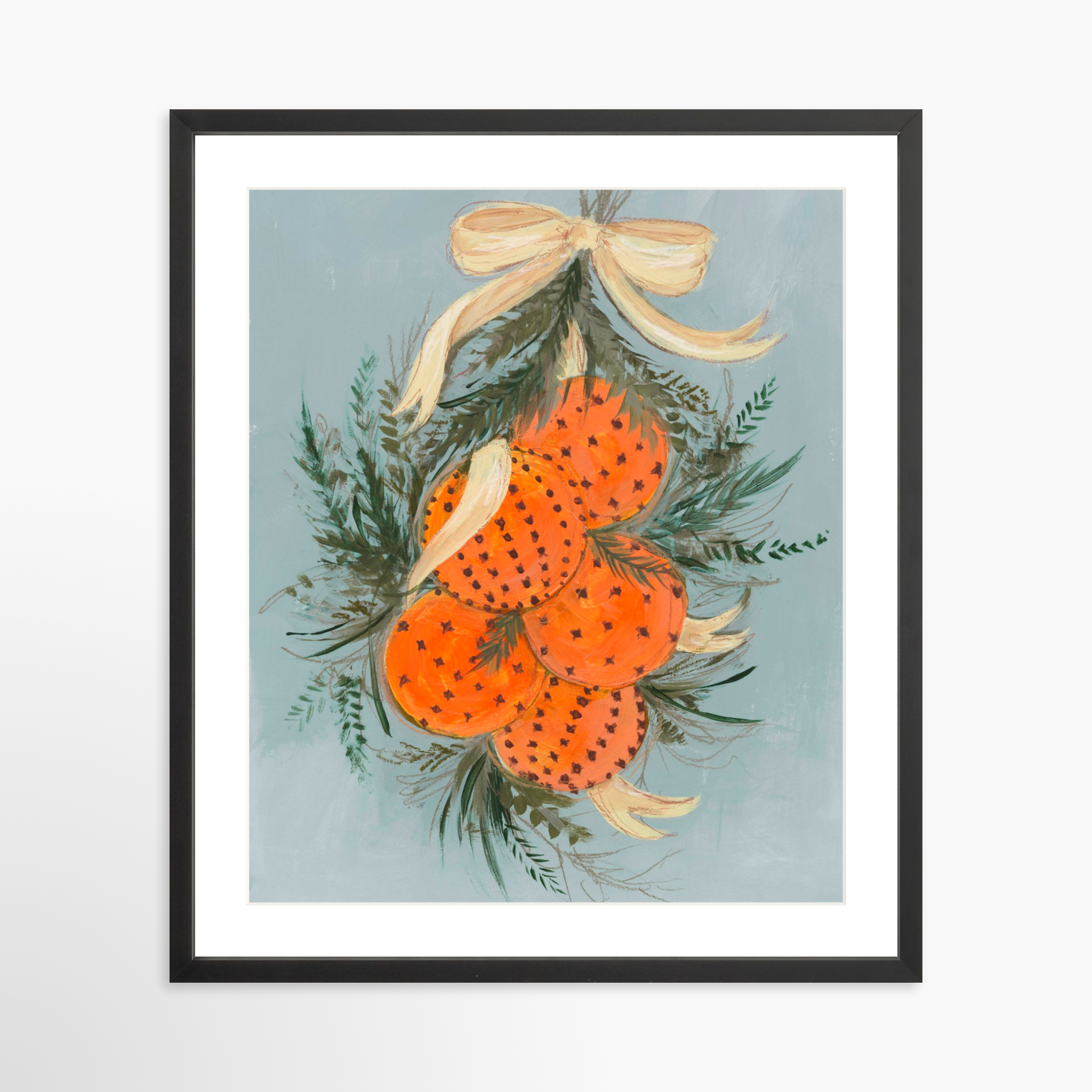 20x25 / Black Frame + White Mat