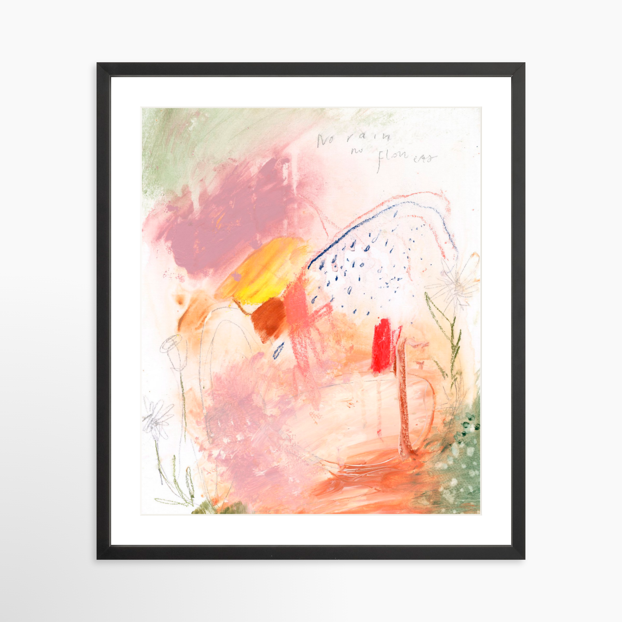 20x25 / Black Frame + White Mat