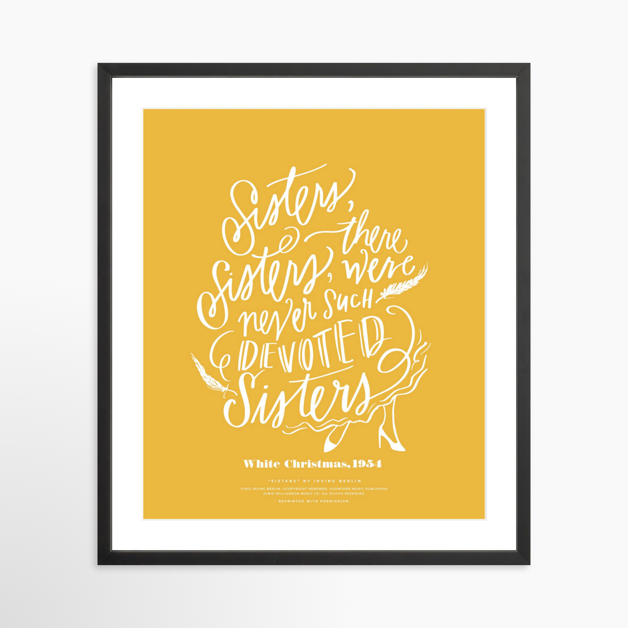 20x25 / Black Frame + White Mat