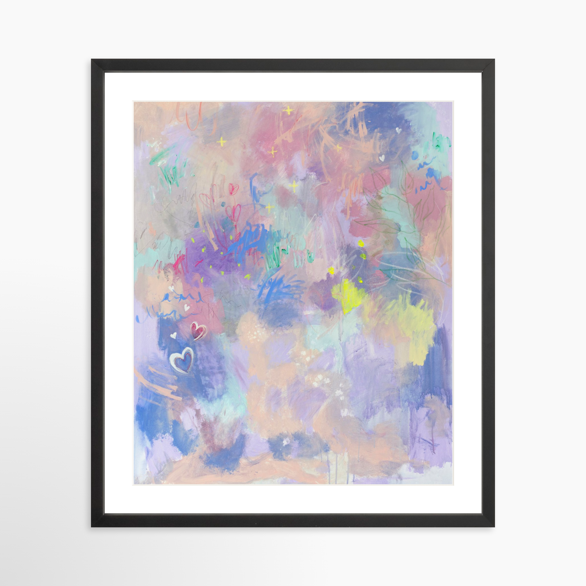 20x25 / Black Frame + White Mat