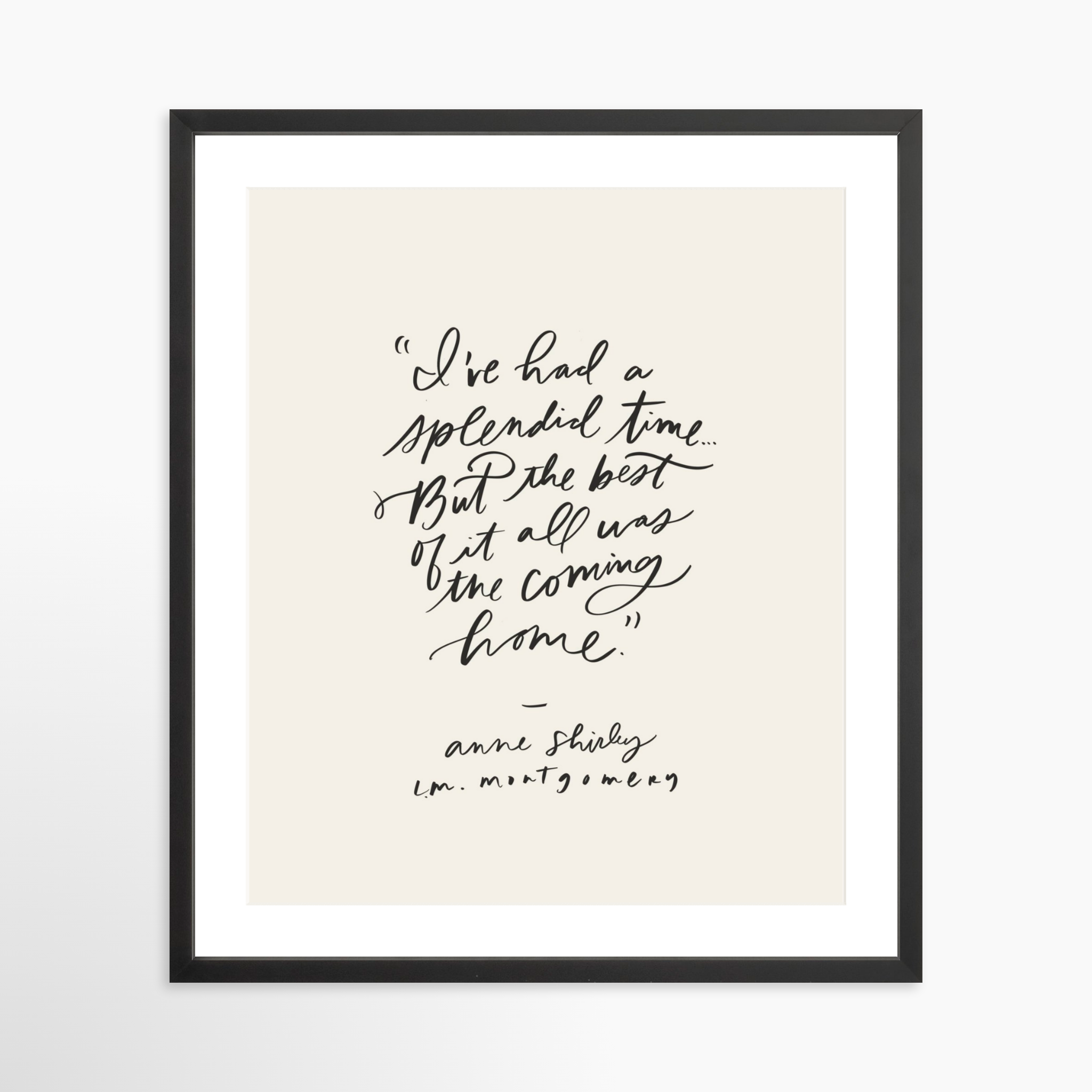 20x25 / Black Frame + White Mat