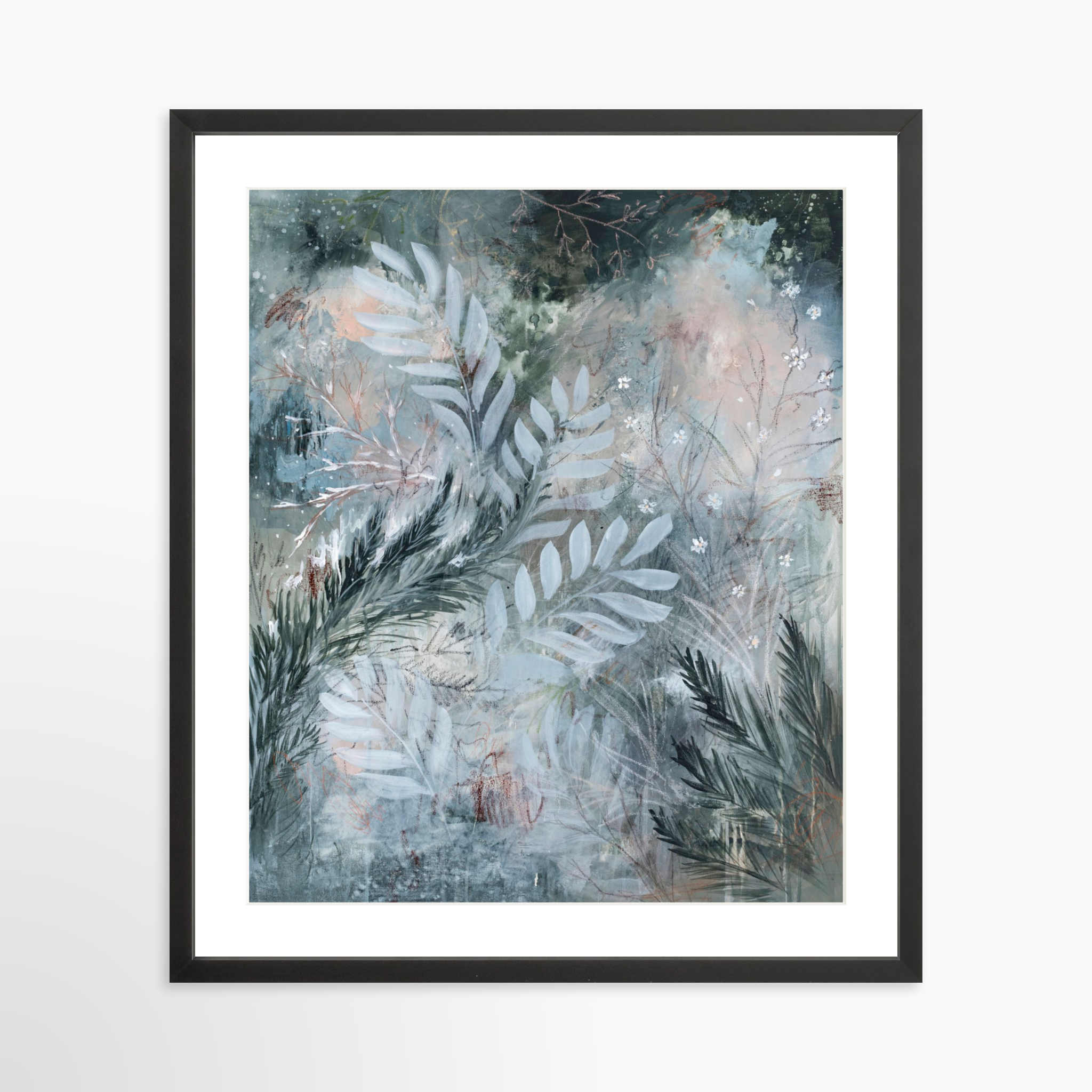 20x25 / Black Frame + White Mat