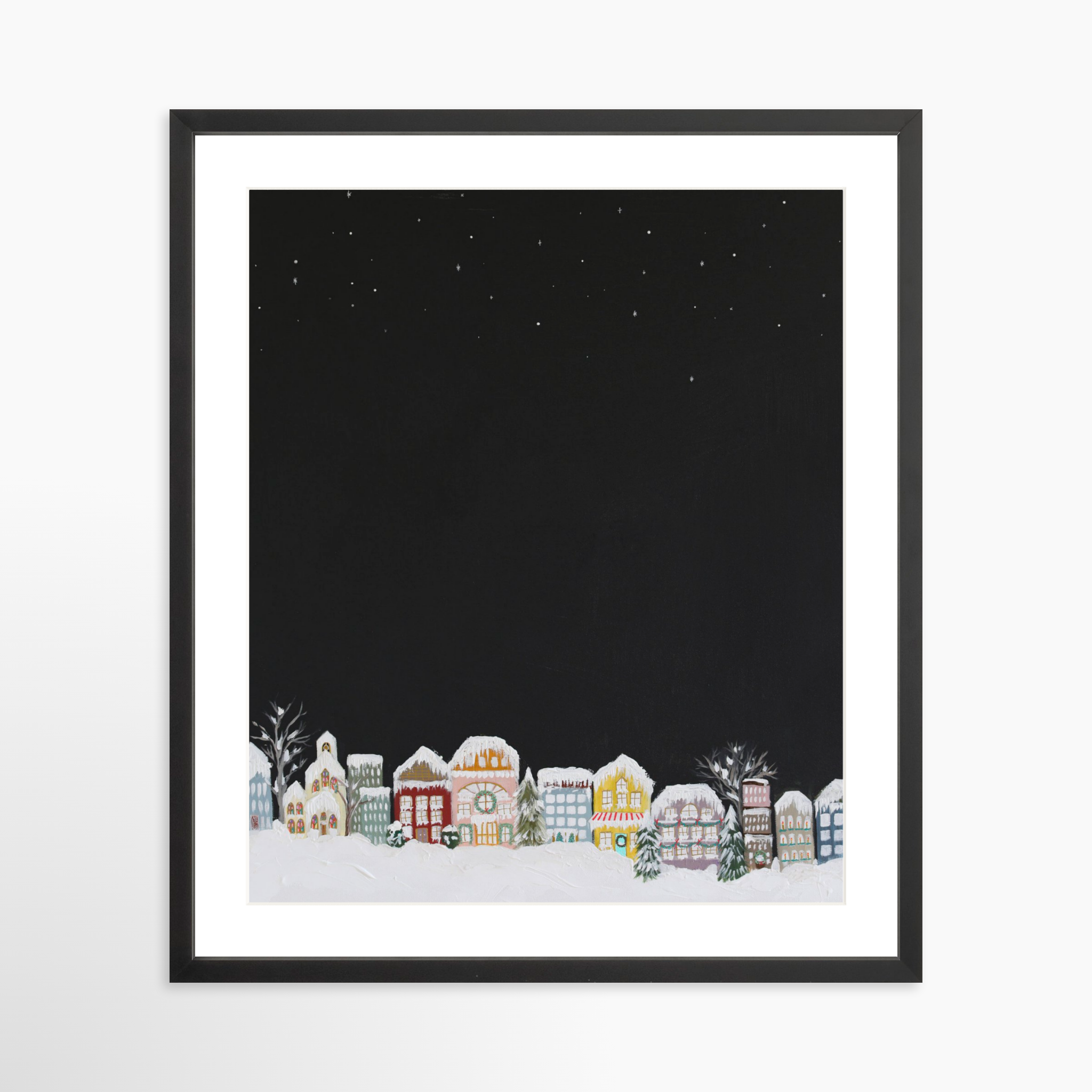 20x25 / Black Frame + White Mat