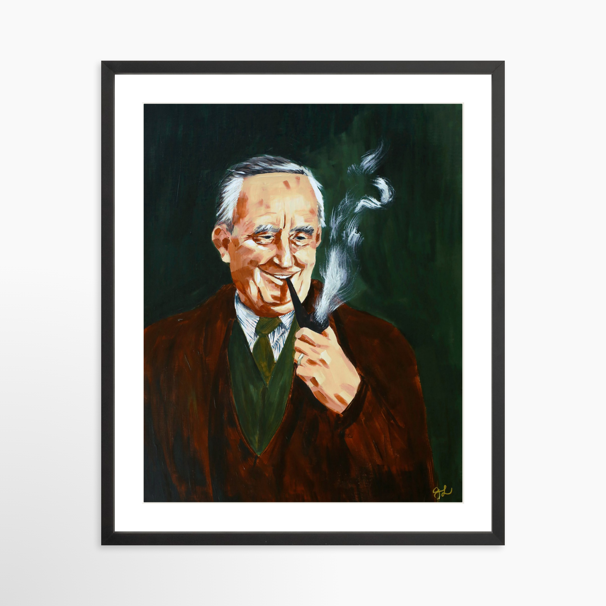 20x25 / Black Frame + White Mat