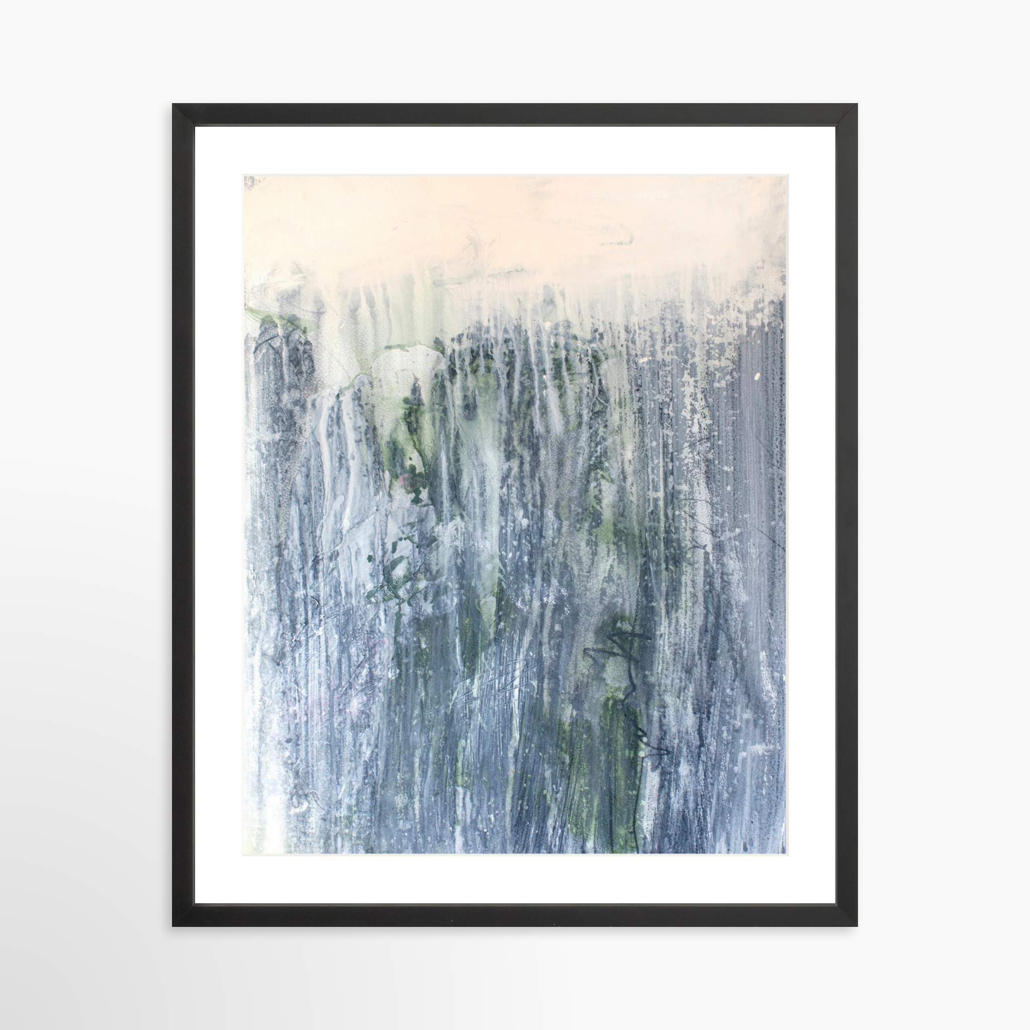 20x25 / Black Frame + White Mat