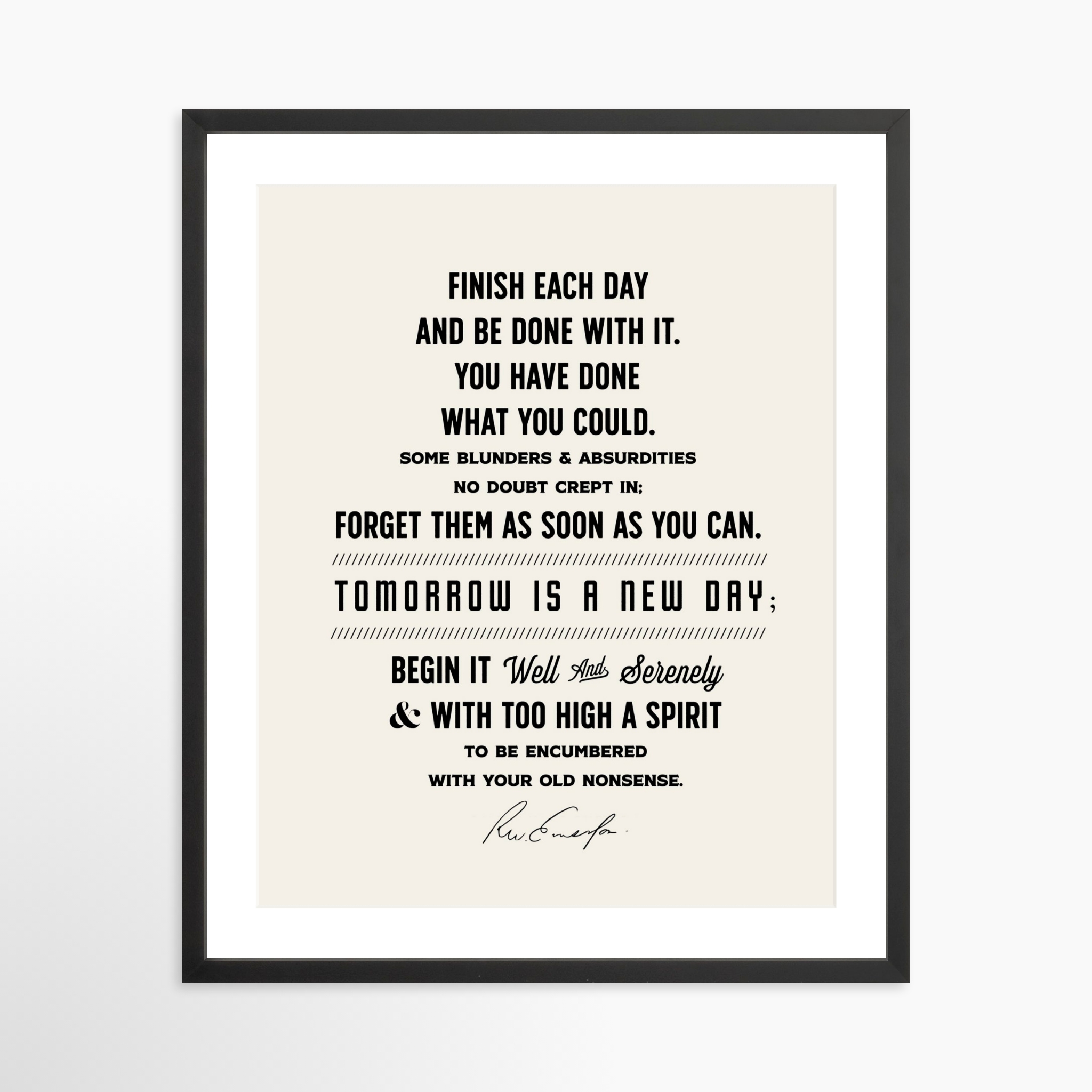 20x25 / Black Frame + White Mat