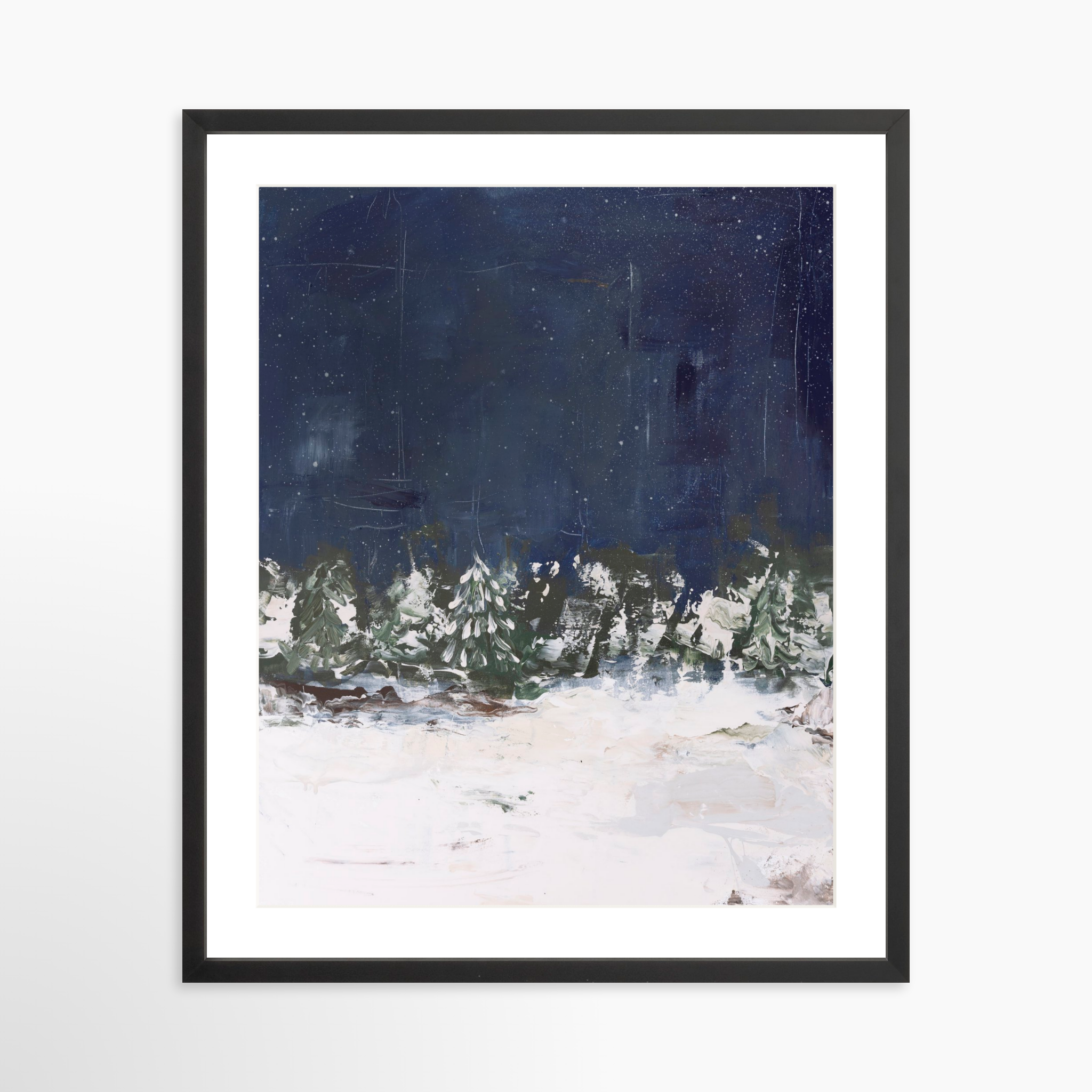 20x25 / Black Frame + White Mat