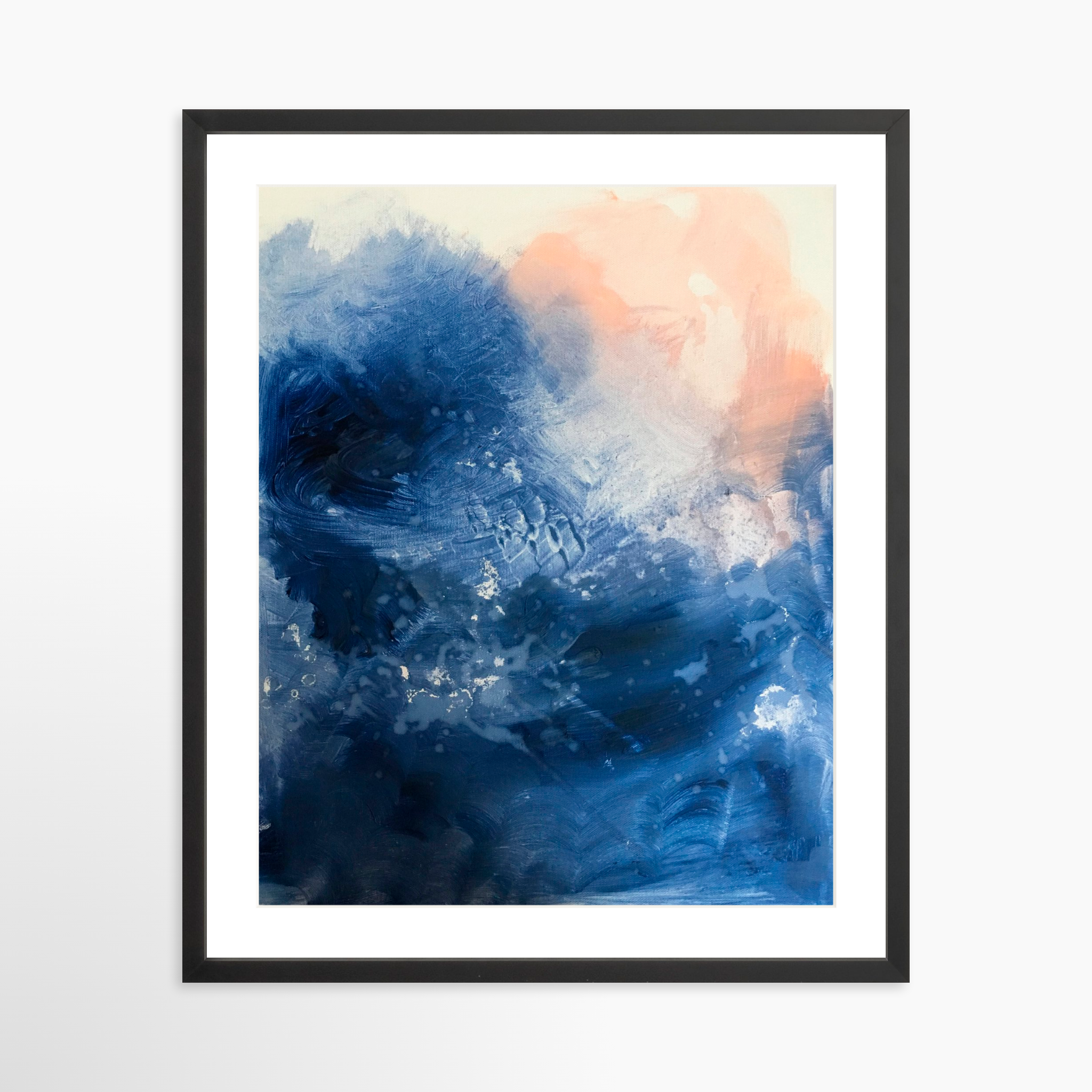 20x25 / Black Frame + White Mat