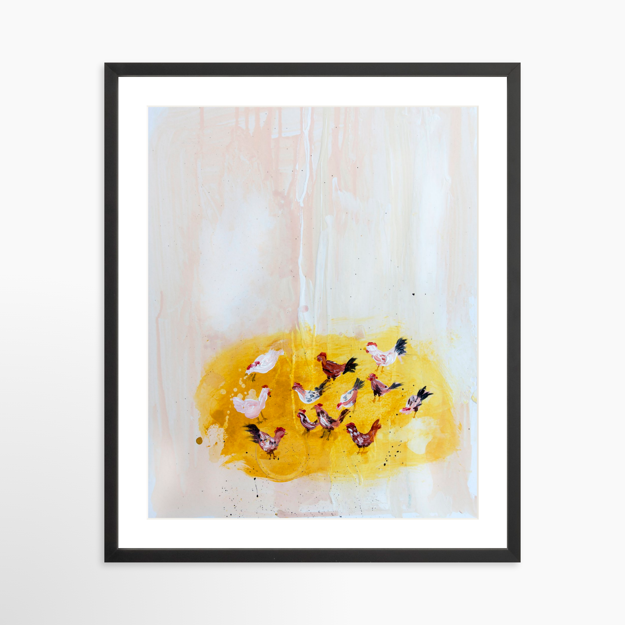 20x25 / Black Frame + White Mat