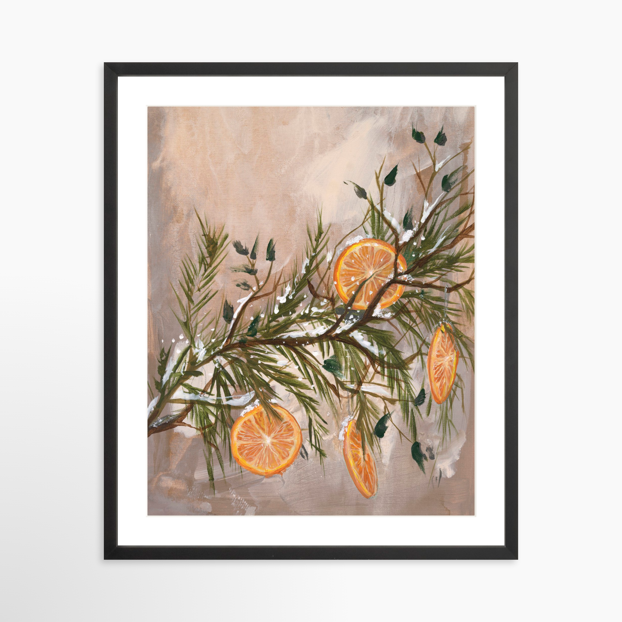 20x25 / Black Frame + White Mat