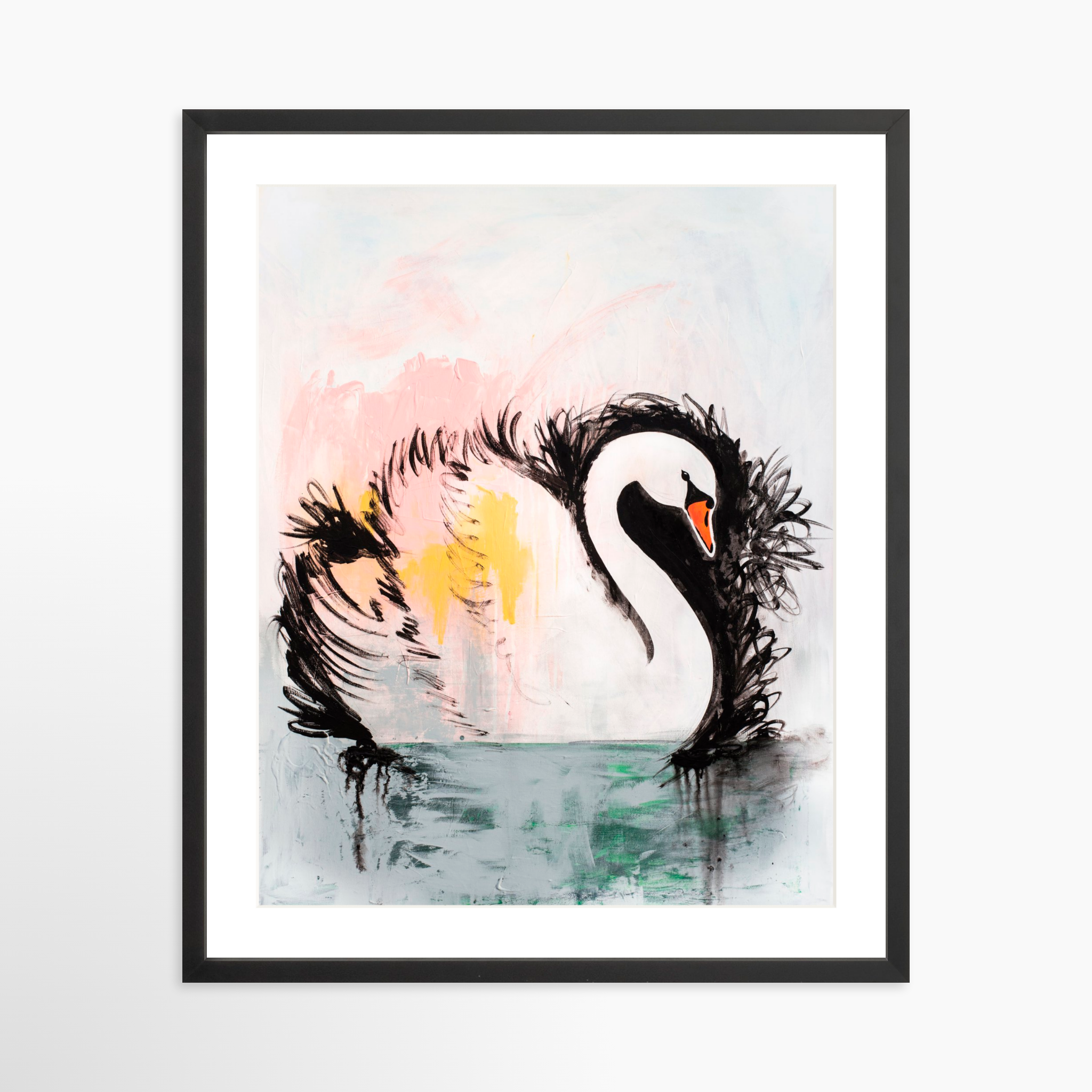 20x25 / Black Frame + White Mat