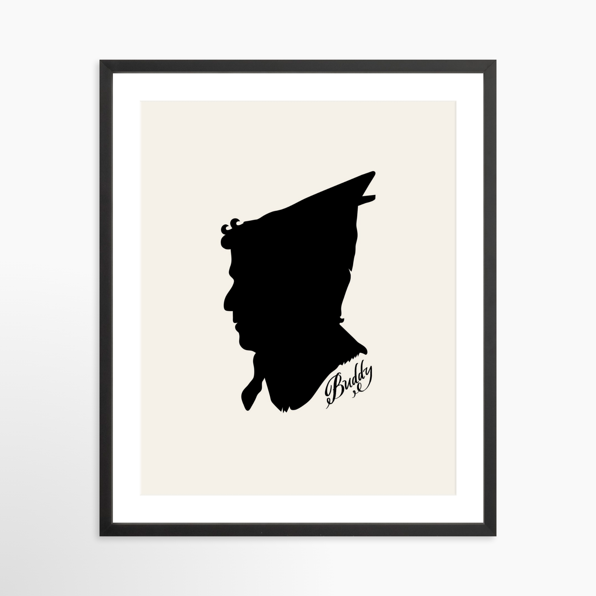 20x25 / Black Frame + White Mat