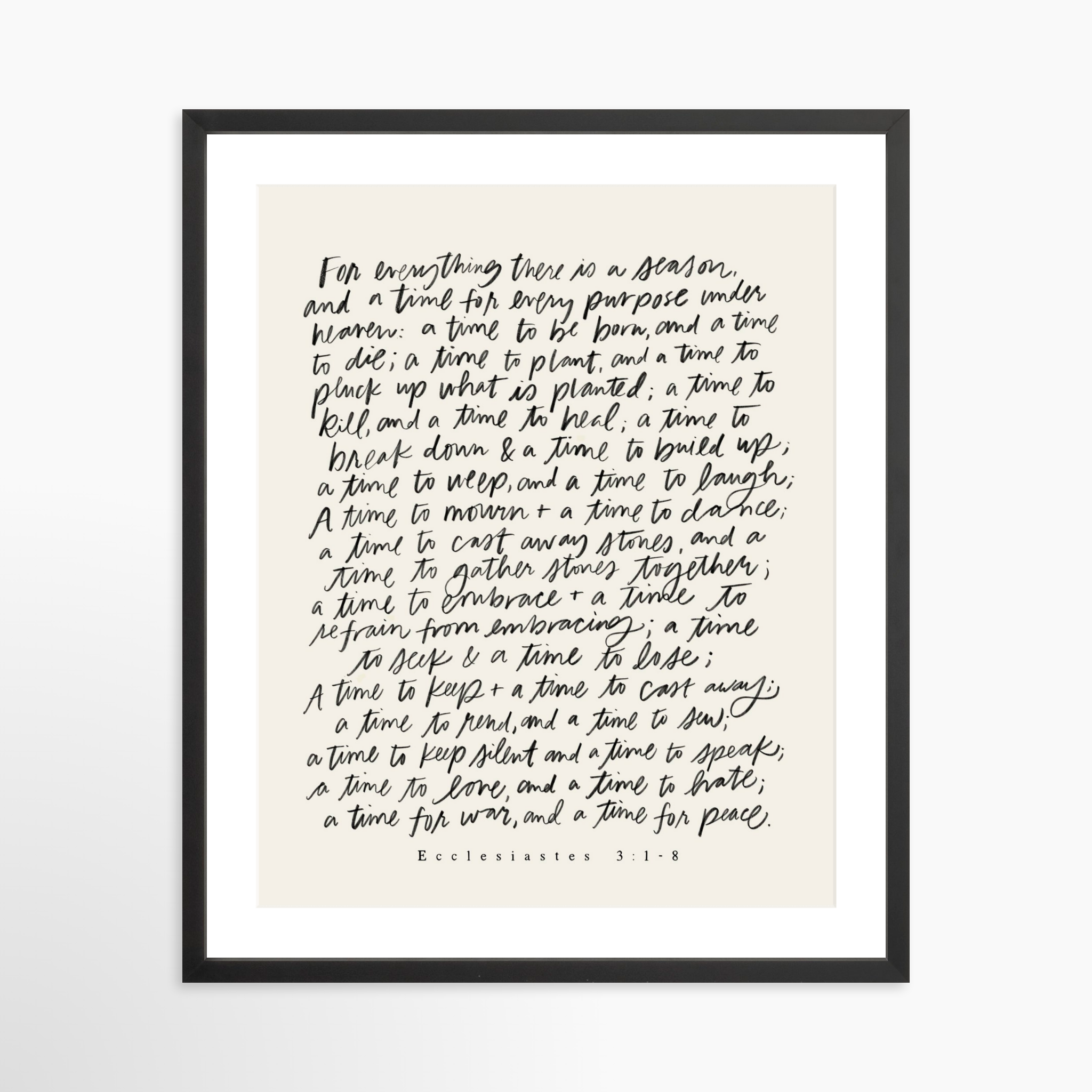 20x25 / Black Frame + White Mat