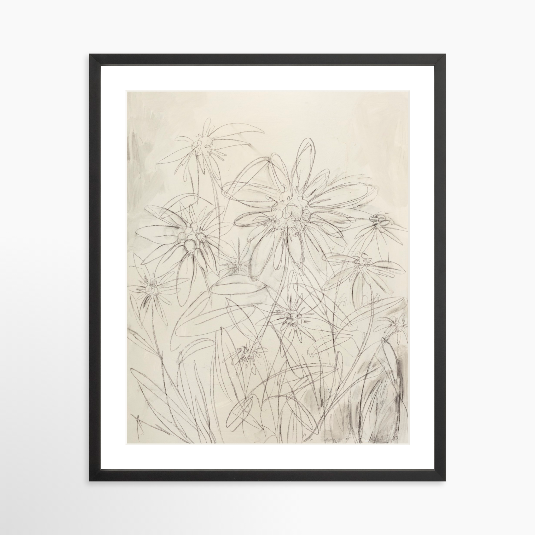 20x25 / Black Frame + White Mat