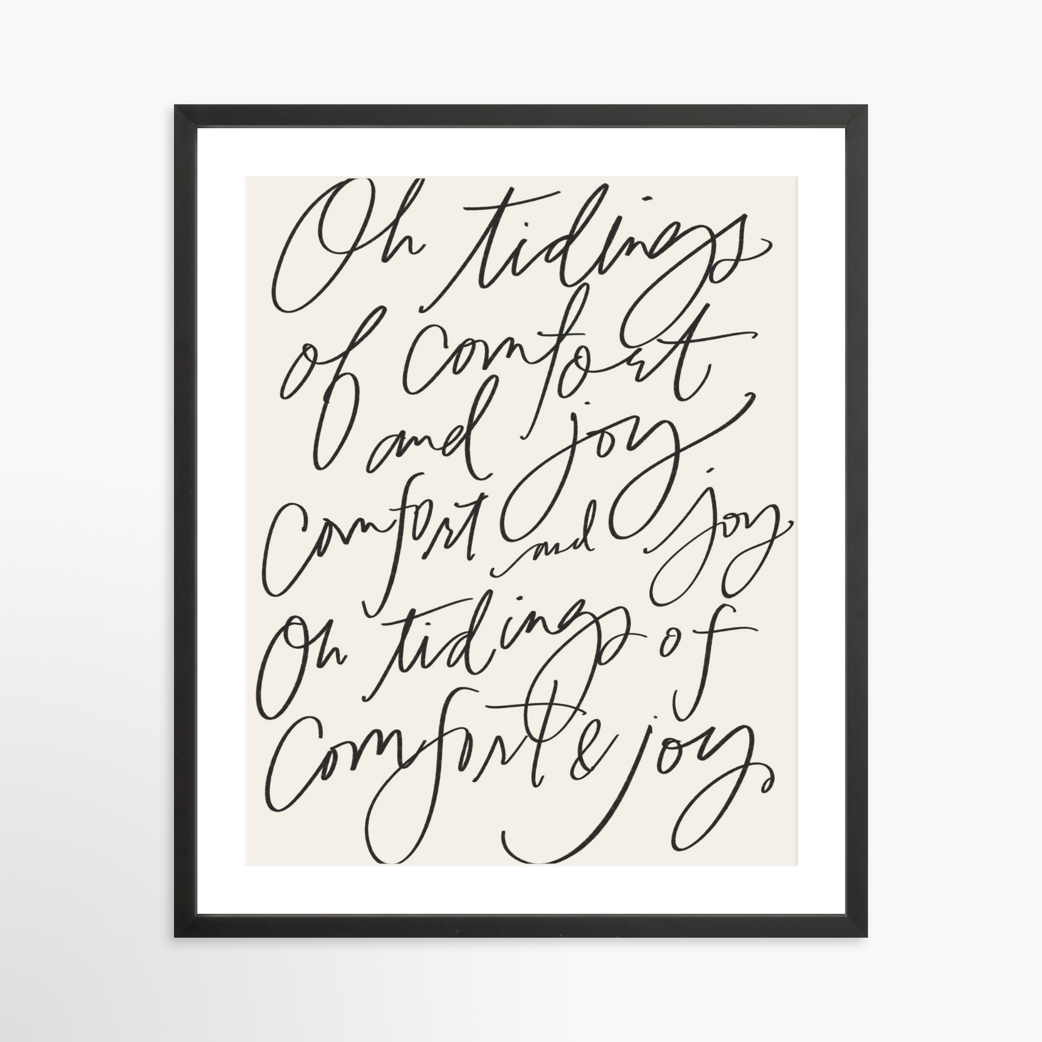 20x25 / Black Frame + White Mat