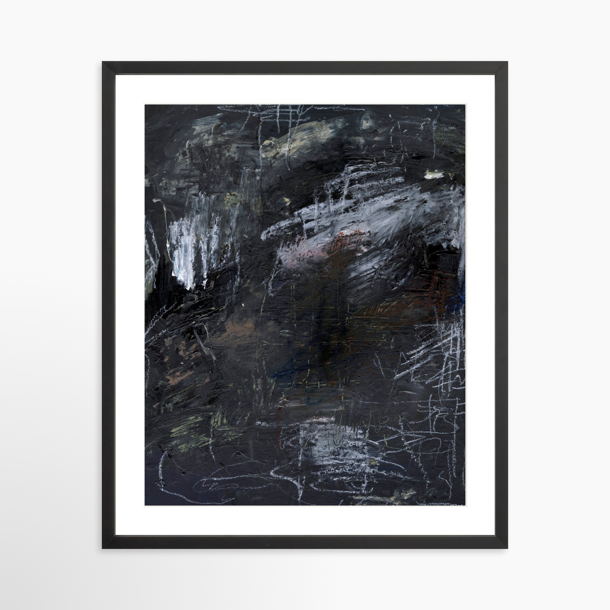 20x25 / Black Frame + White Mat