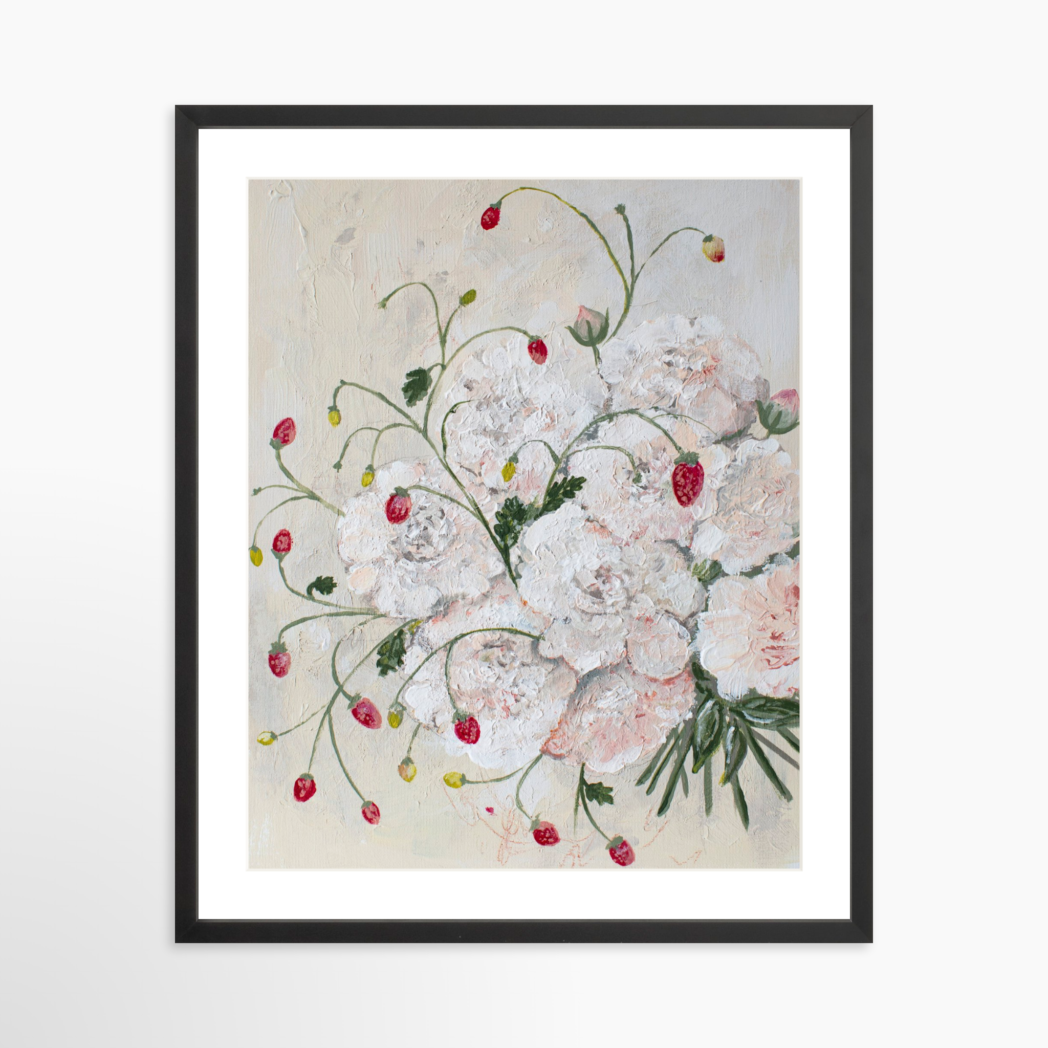 20x25 / Black Frame + White Mat