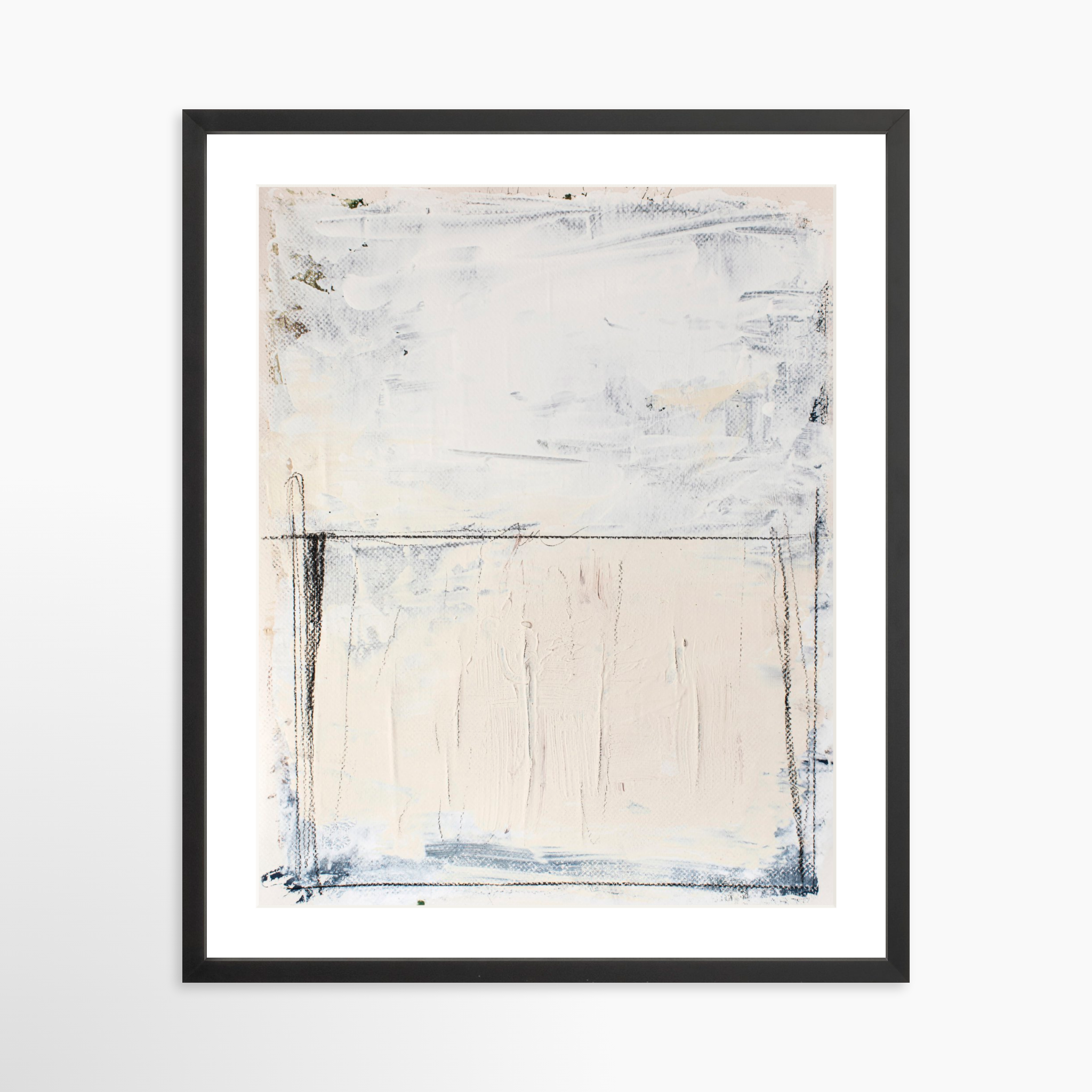 20x25 / Black Frame + White Mat