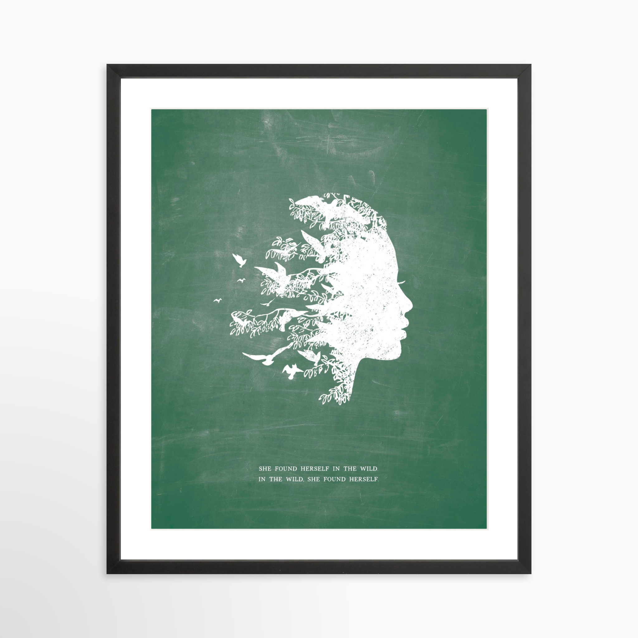 20x25 / Black Frame + White Mat