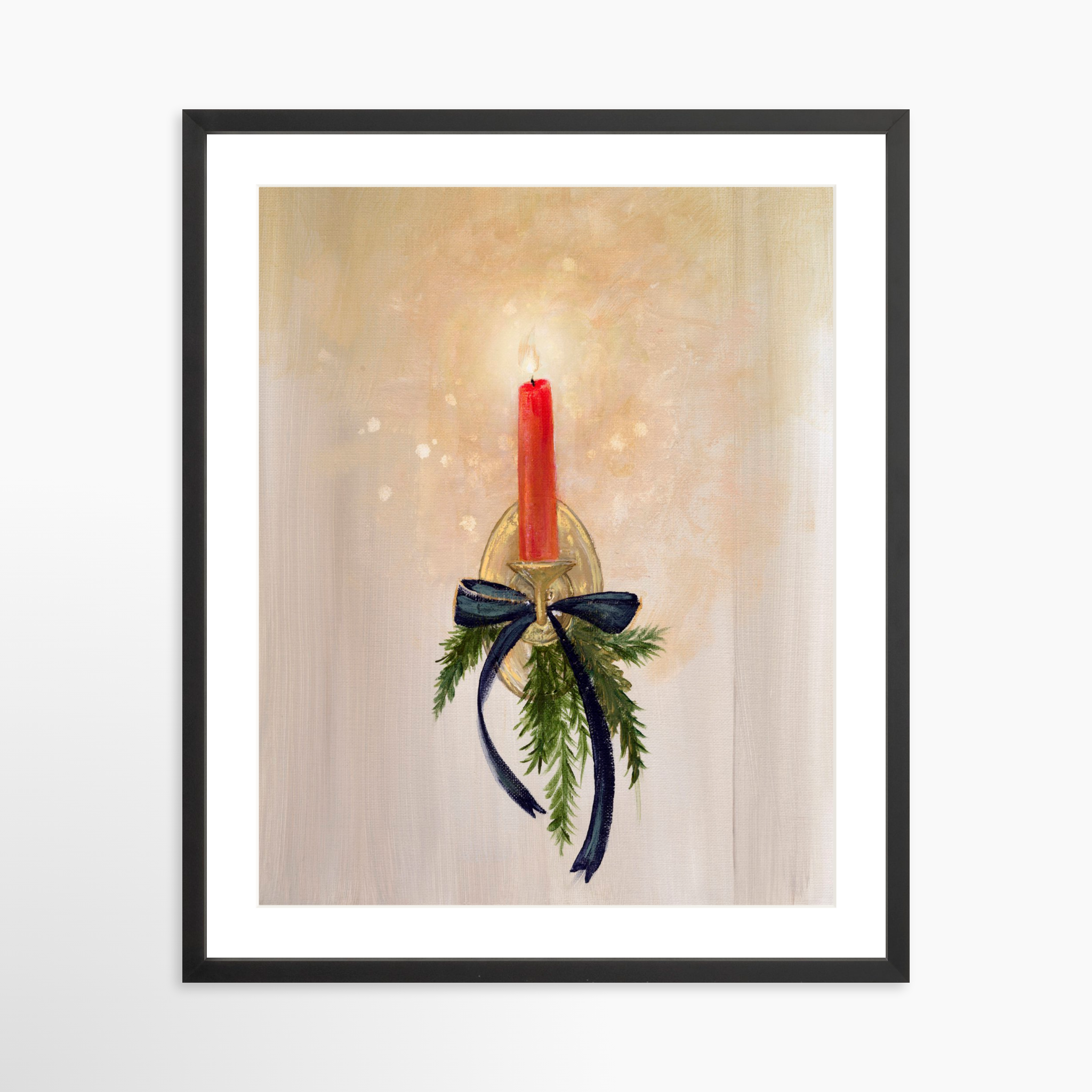 20x25 / Black Frame + White Mat