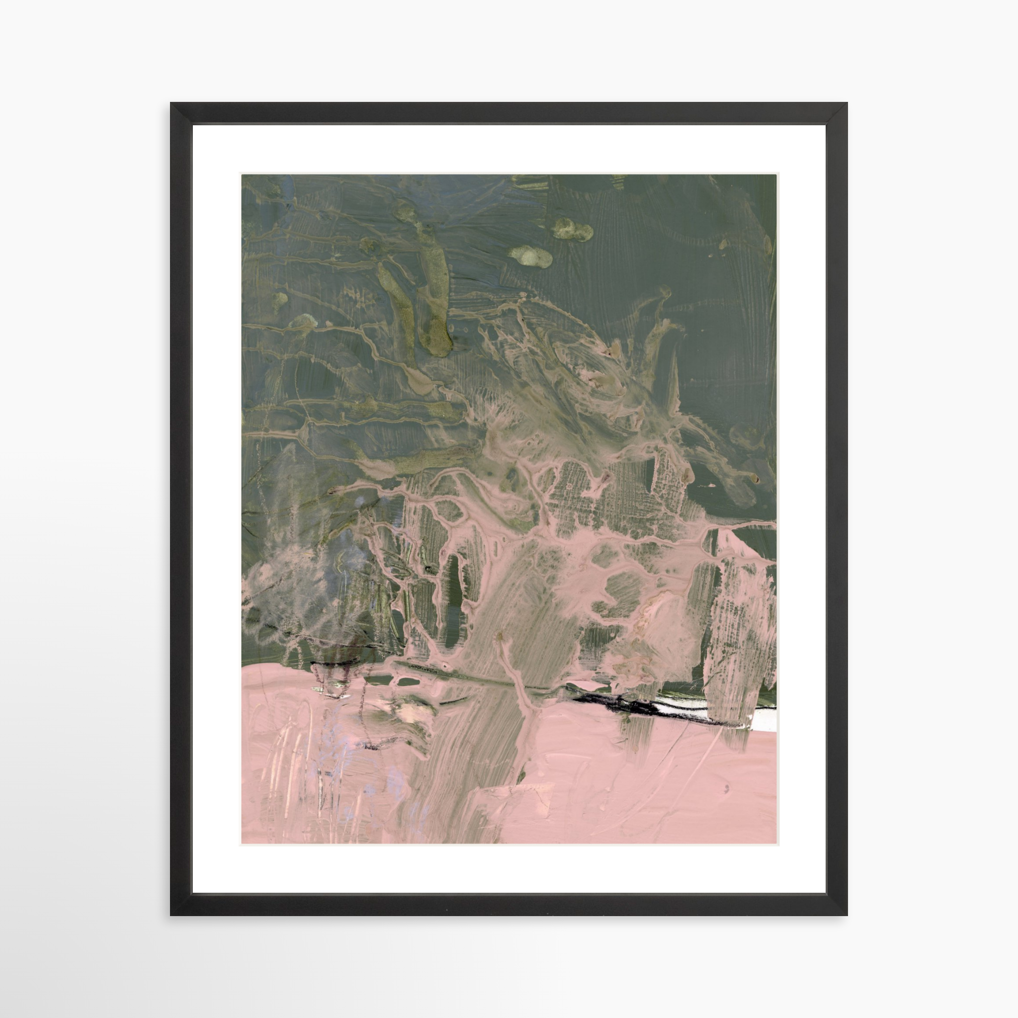 20x25 / Black Frame + White Mat
