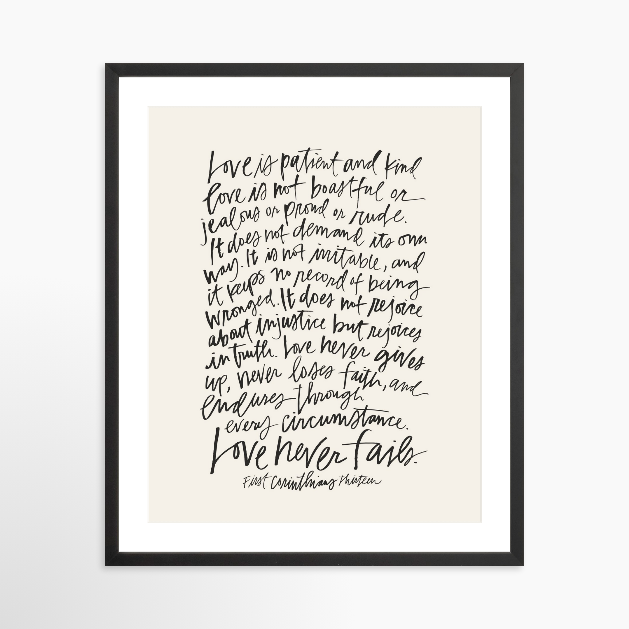20x25 / Black Frame + White Mat