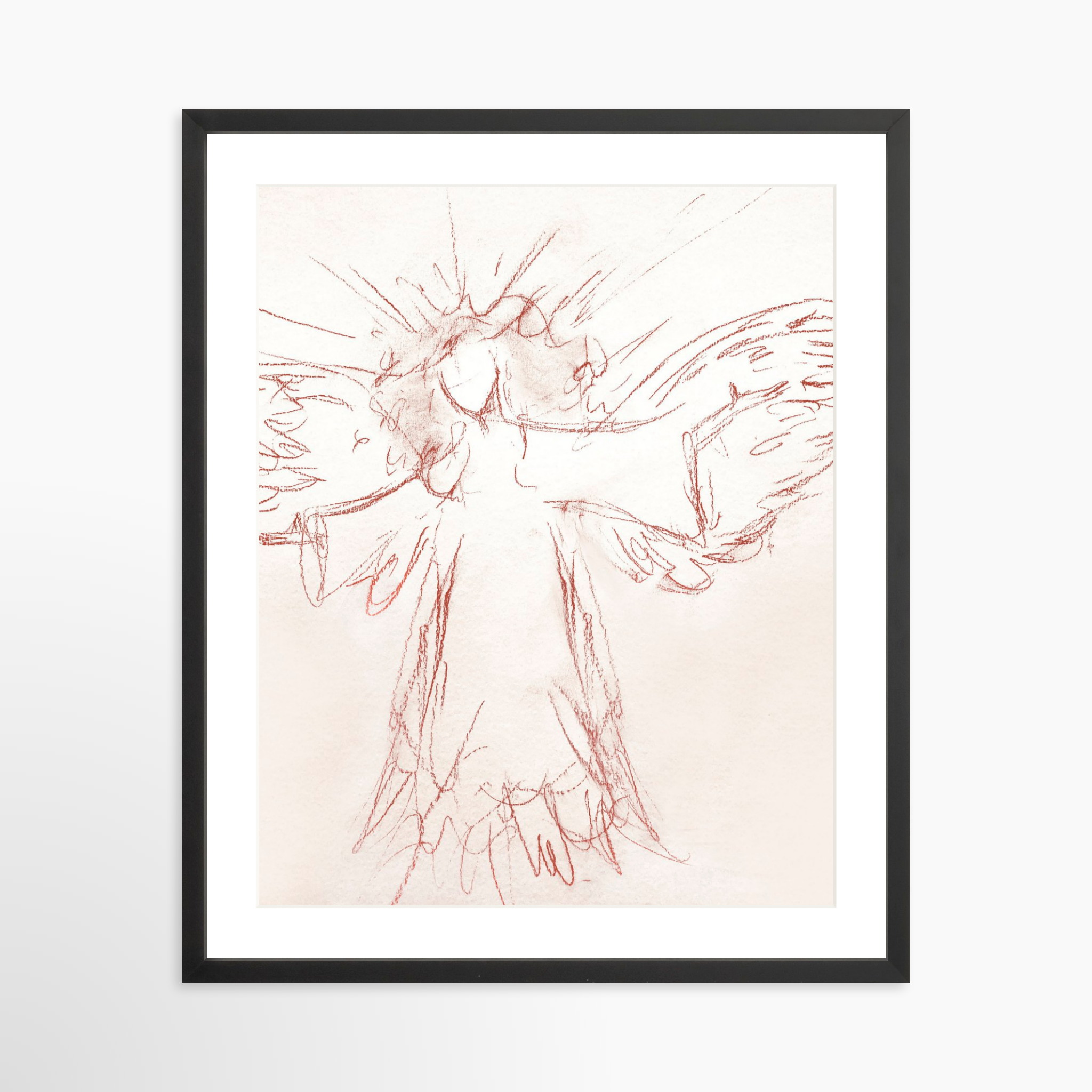 20x25 / Black Frame + White Mat