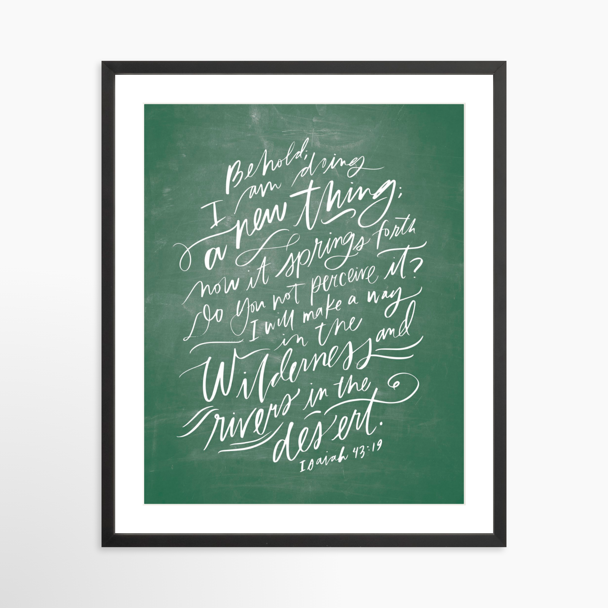 20x25 / Black Frame + White Mat