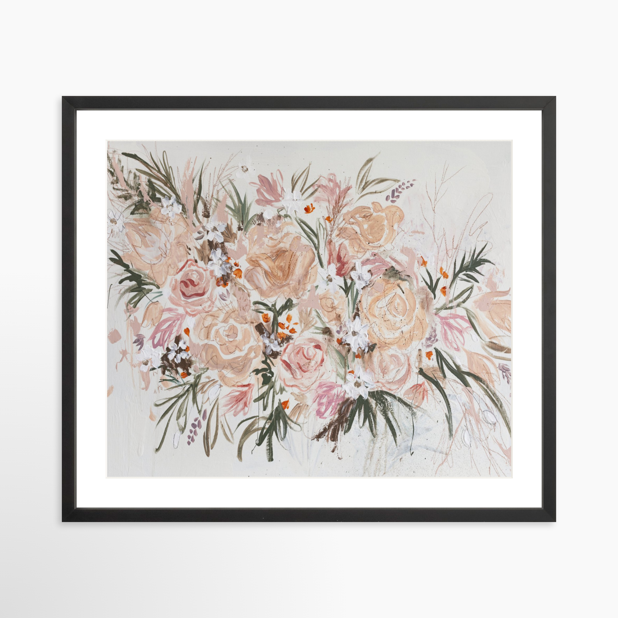 25x20 / Black Frame + White Mat