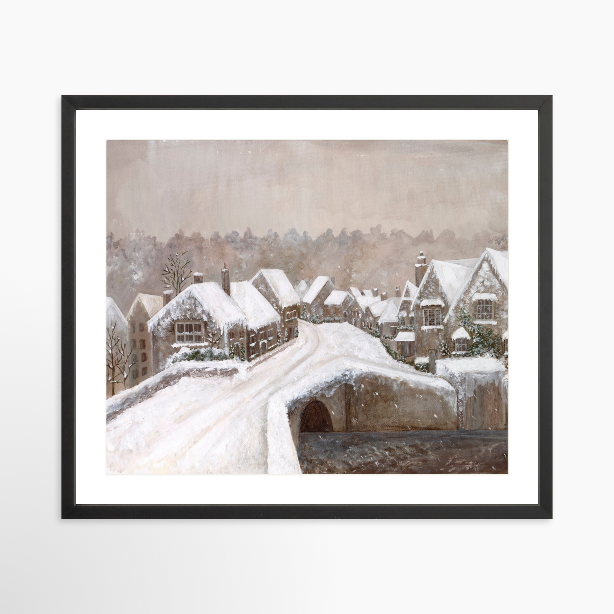 25x20 / Black Frame + White Mat