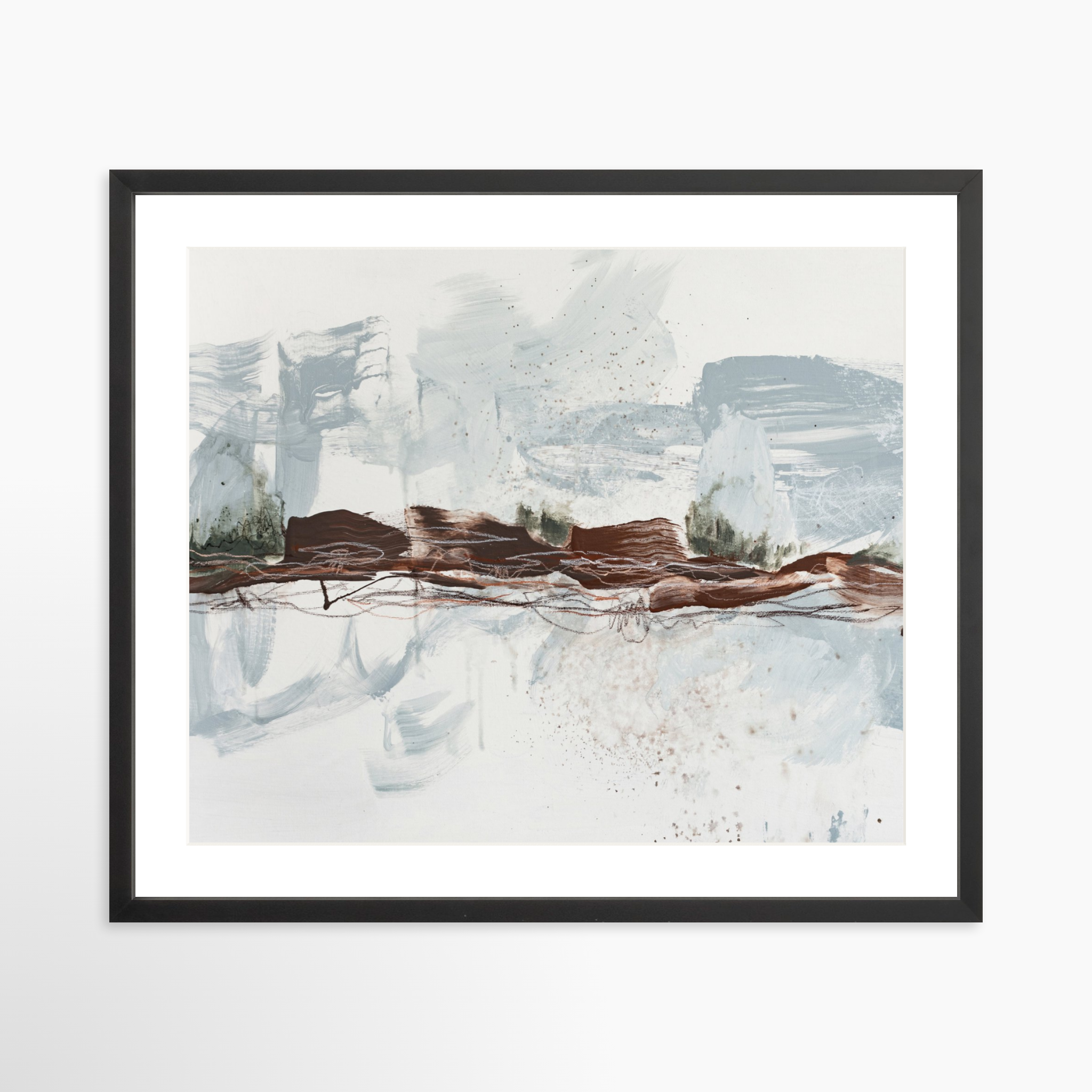 25x20 / Black Frame + White Mat