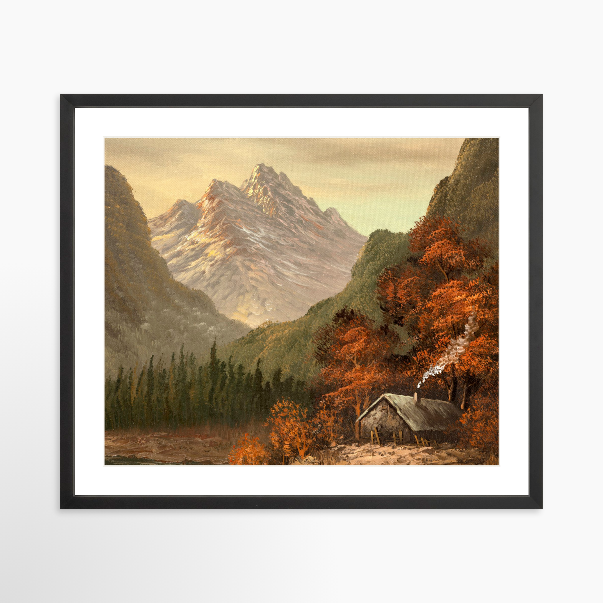 25x20 / Black Frame + White Mat