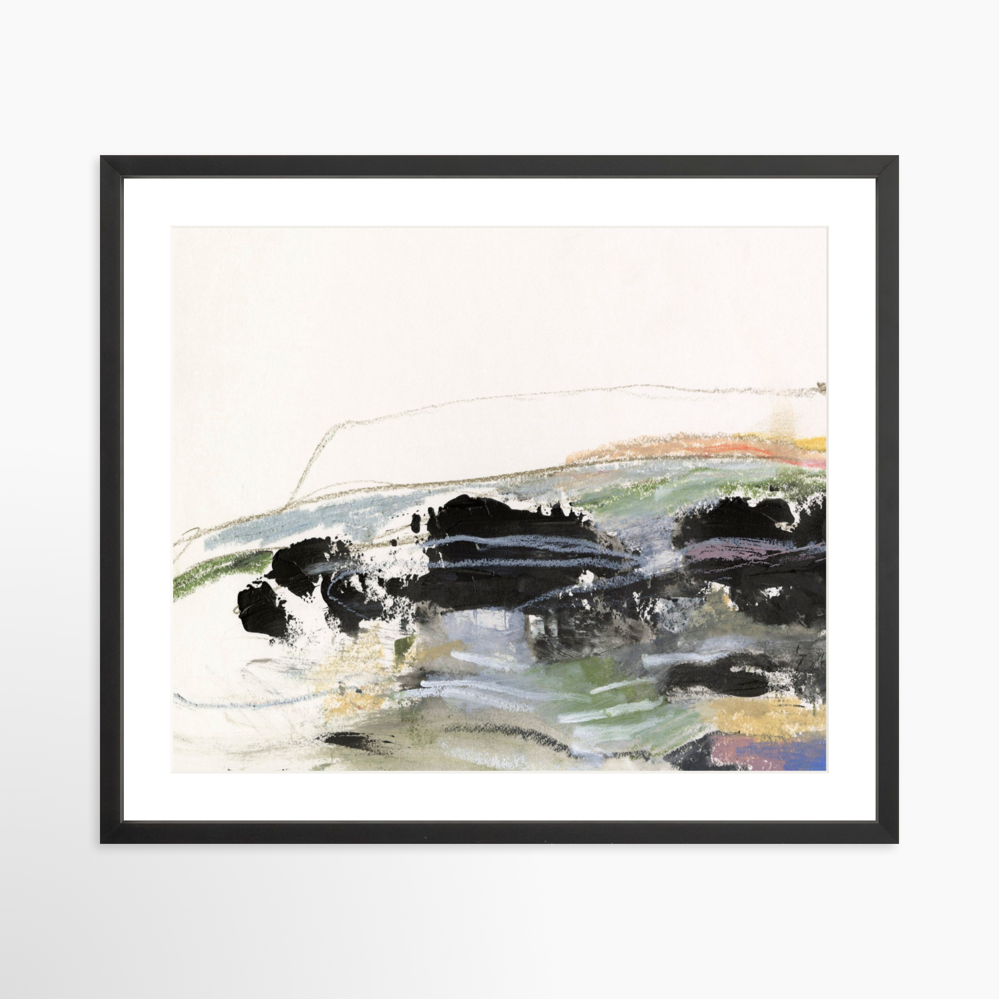 25x20 / Black Frame + White Mat