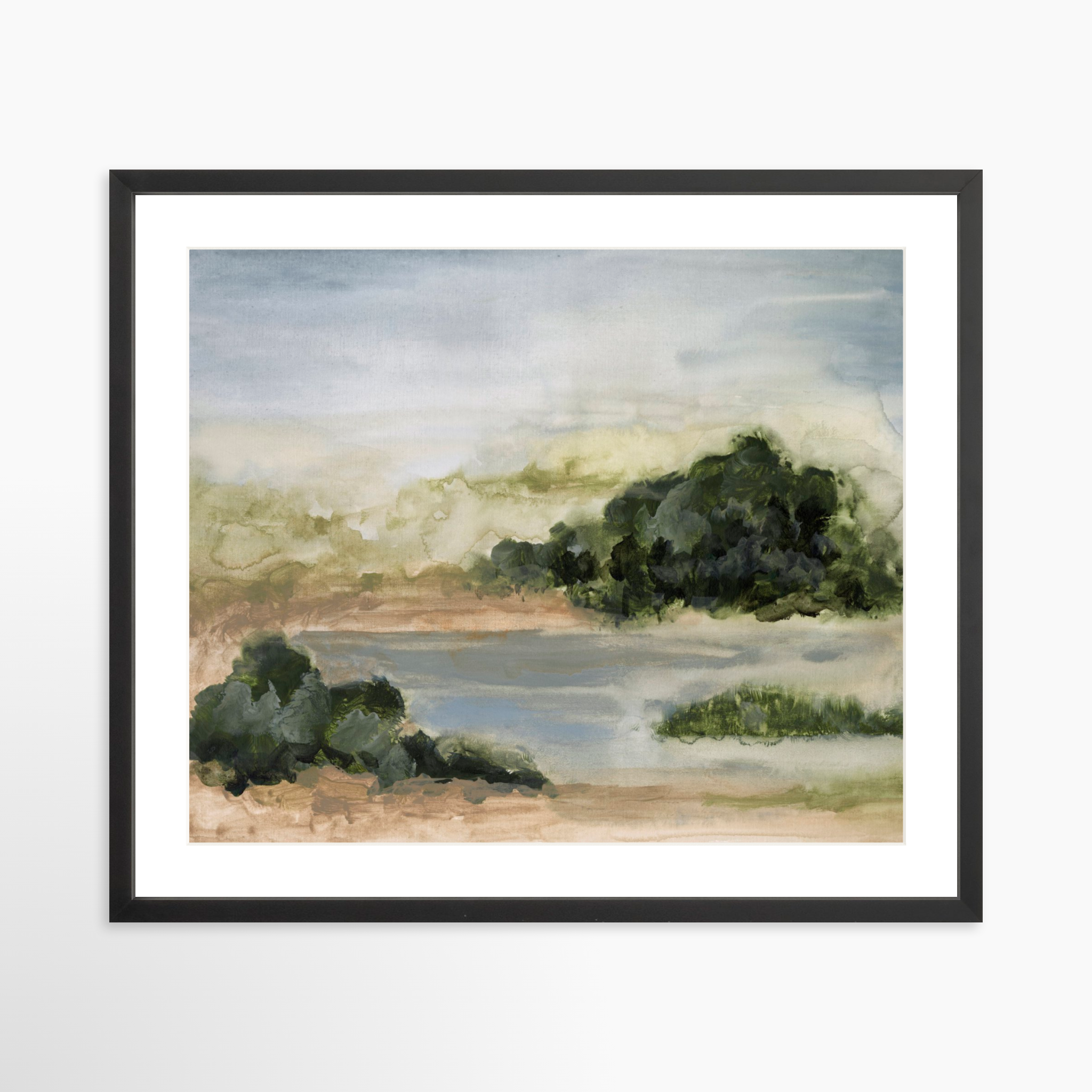 25x20 / Black Frame + White Mat