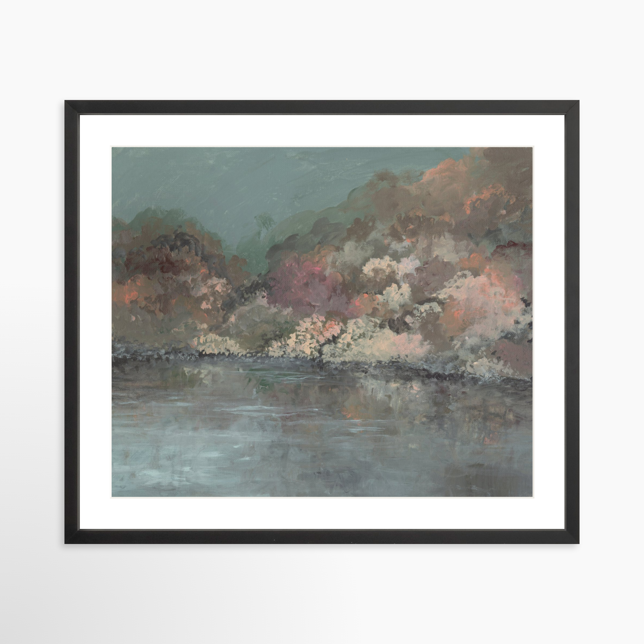 24x20 / Black Frame + White Mat